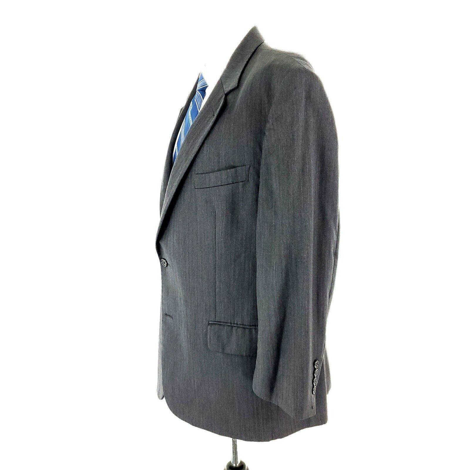 Jos. A. Bank Jos A Bank Wool 2 Button Signature Collection Blazer 44R Gra Size 44R - 5 Thumbnail