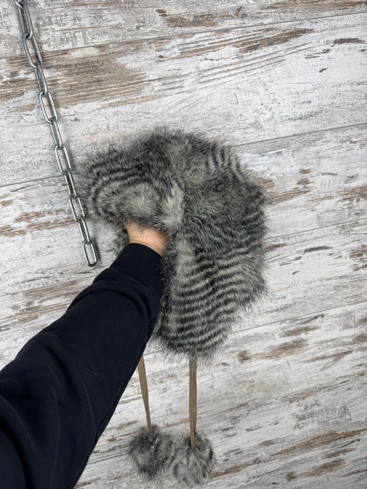 Hysteric Glamour Vintage Y2K Faux Fur Trapper Ushanka Winter Hat Fuzzy hats Size ONE SIZE - 1 Thumbnail