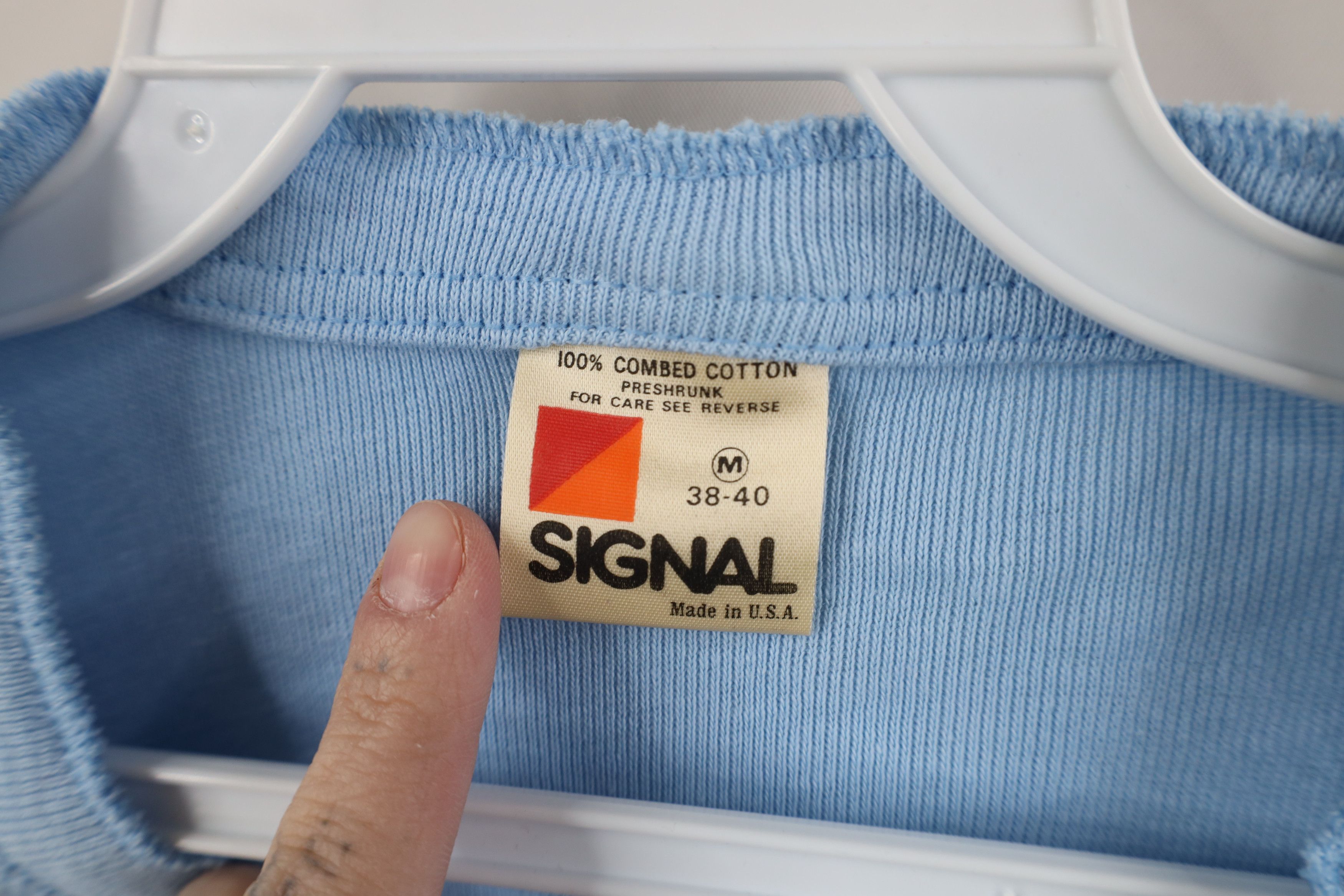 Vintage Vintage 80s 90s Streetwear Ribbed Knit Henley T-Shirt USA Size US M / EU 48-50 / 2 - 6 Thumbnail