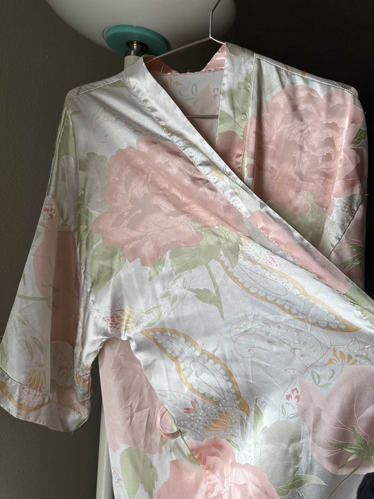 Vintage Silk Night Robe Size M / US 6-8 / IT 42-44 - 11 Thumbnail