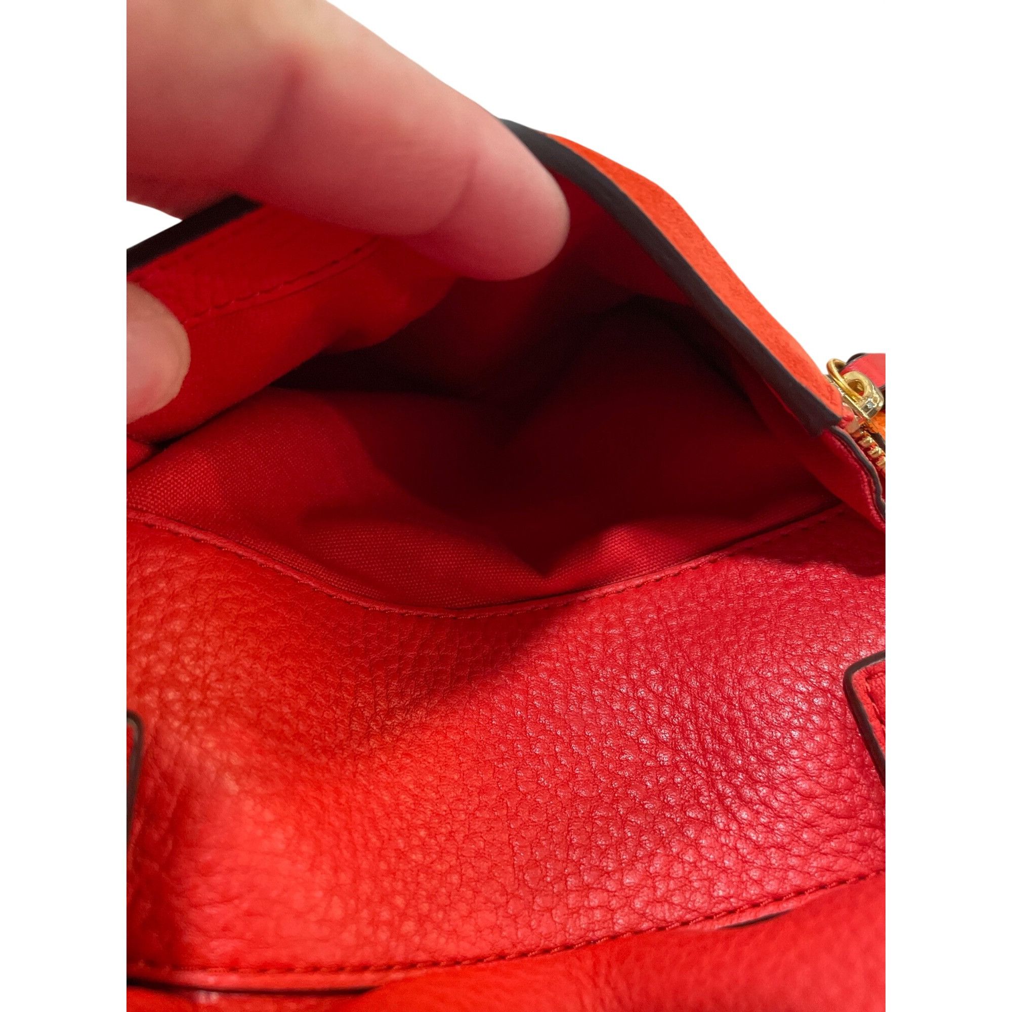 Tory Burch Tory Burch wms red orange suede leather tassled crossbody ha Size ONE SIZE - 12 Thumbnail