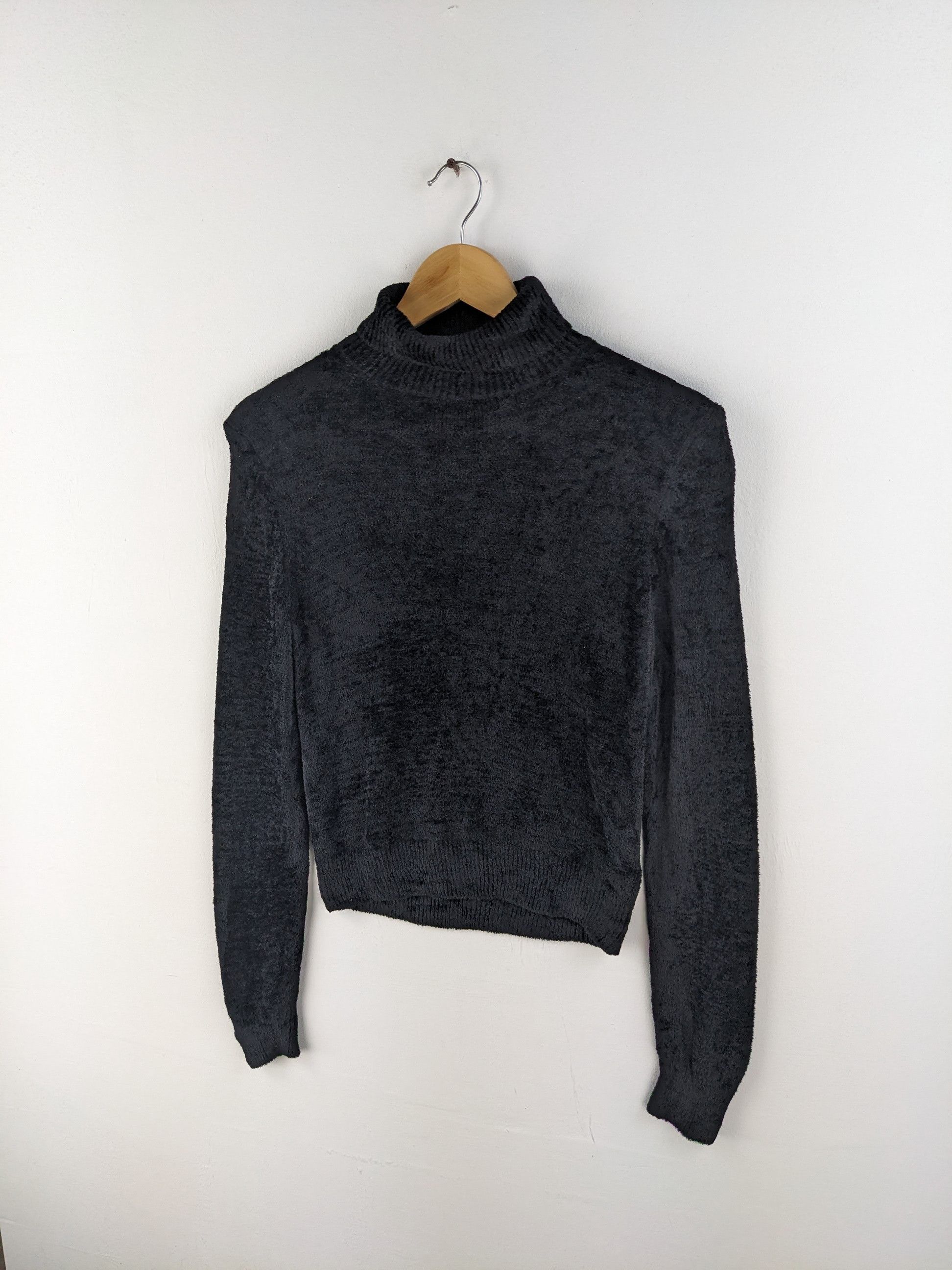Comme des Garcons × Japanese Brand × Vintage Vintage Comme Des Garcons Fleece Sweater Turtle Neck Size S / US 4 / IT 40 - 2 Thumbnail