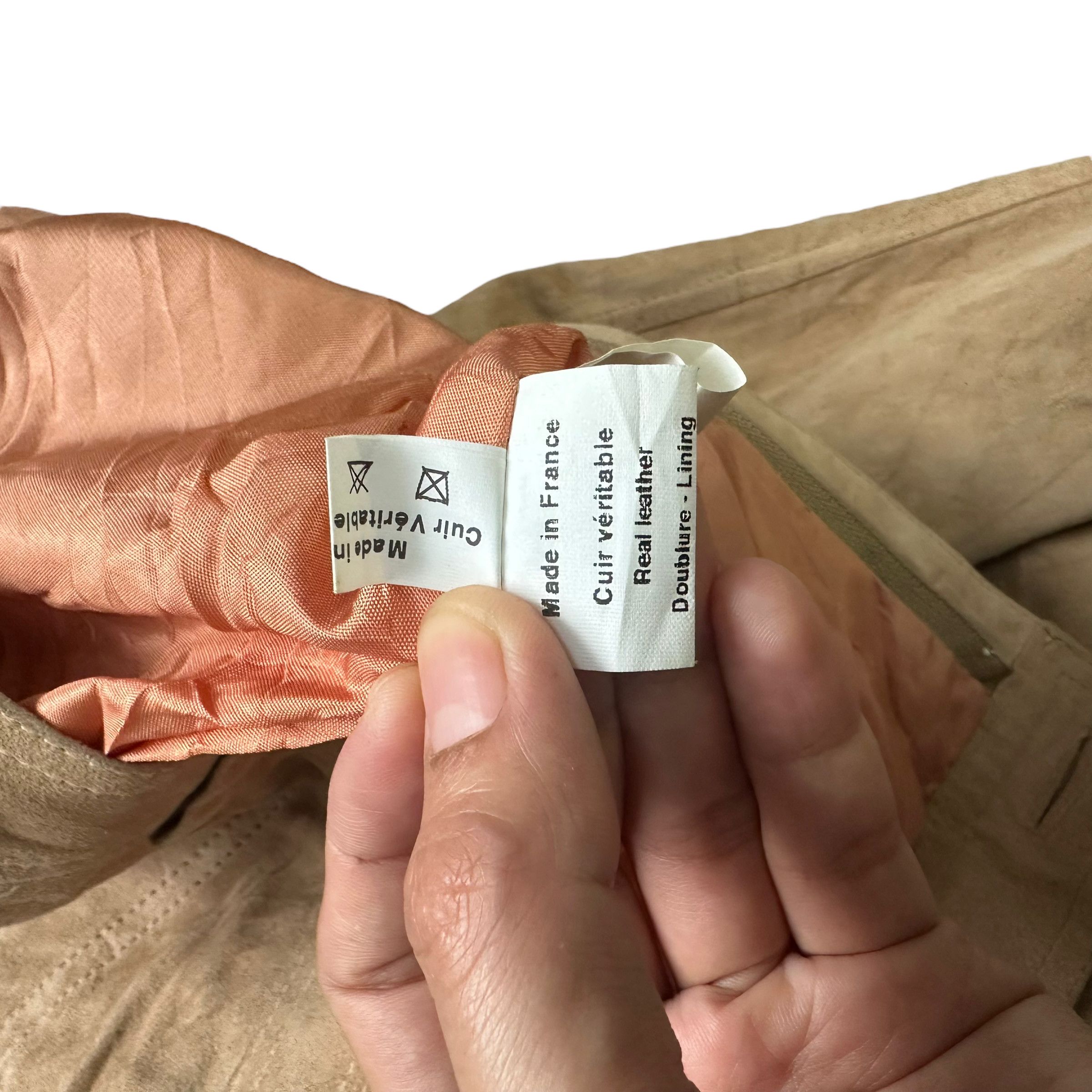 Jean-Louis Scherrer VINTAGE JEAN LOUIS SCHERRER SUEDE LEATHER PANT #8397-007 Size 26" / US 2 / IT 38 - 8 Thumbnail