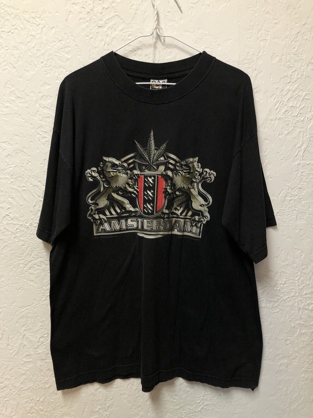 Vintage 90s Weed Tee Shirt Amsterdam 420 Cannabis Leaf Fox Cotton L Size US L / EU 52-54 / 3 - 1 Thumbnail