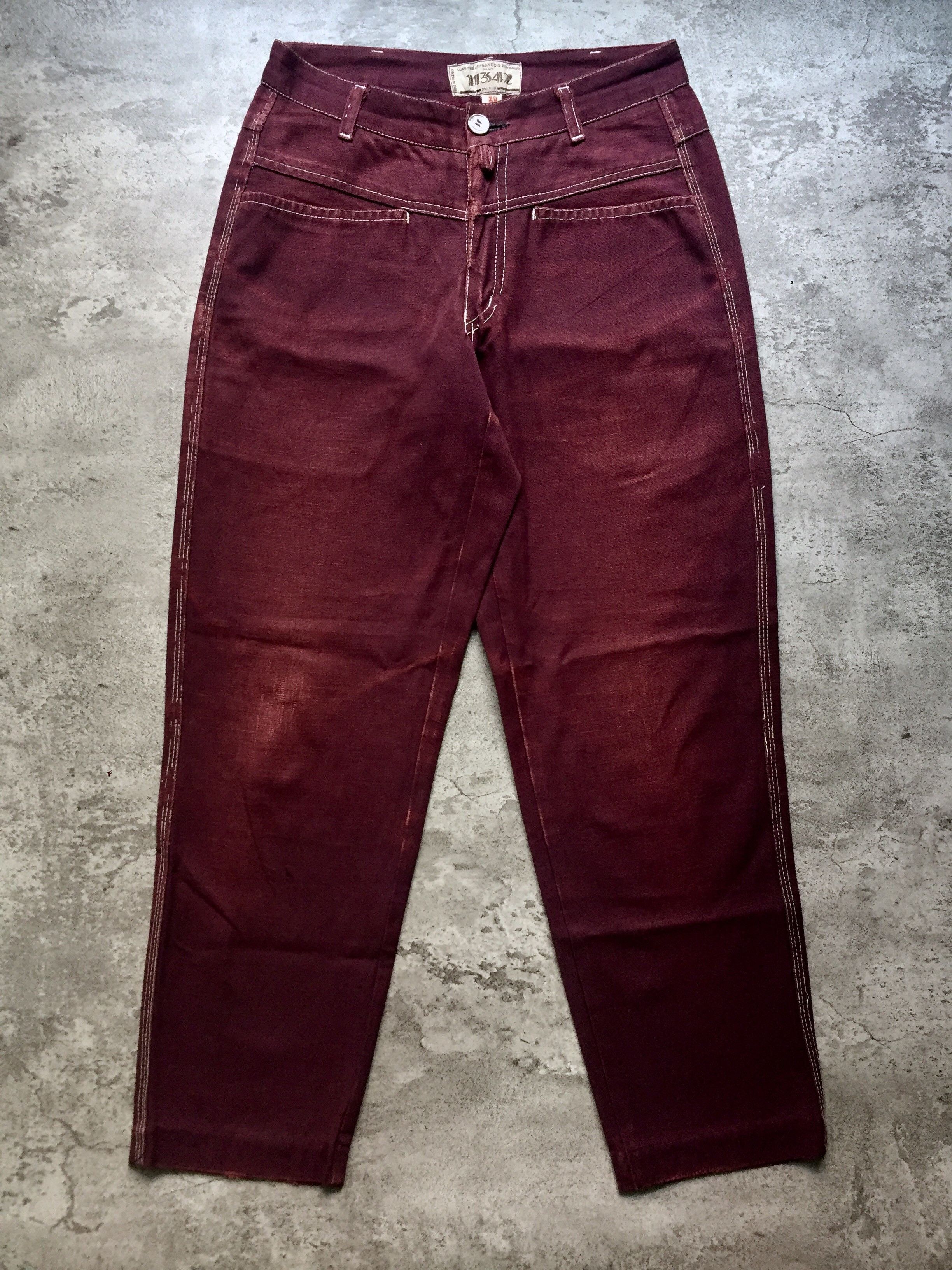 Marithe + Francois Girbaud 80s Marithe et Francois Girbaud Paris Washed Pants Size US 28 / EU 44 - 1 Thumbnail