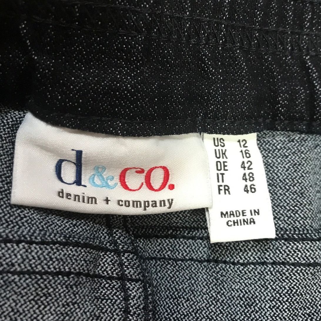 Other Denim & Company Embroidered Denim Stretch Capri Jeans 12 Size 34" / US 12 / IT 48 - 3 Thumbnail
