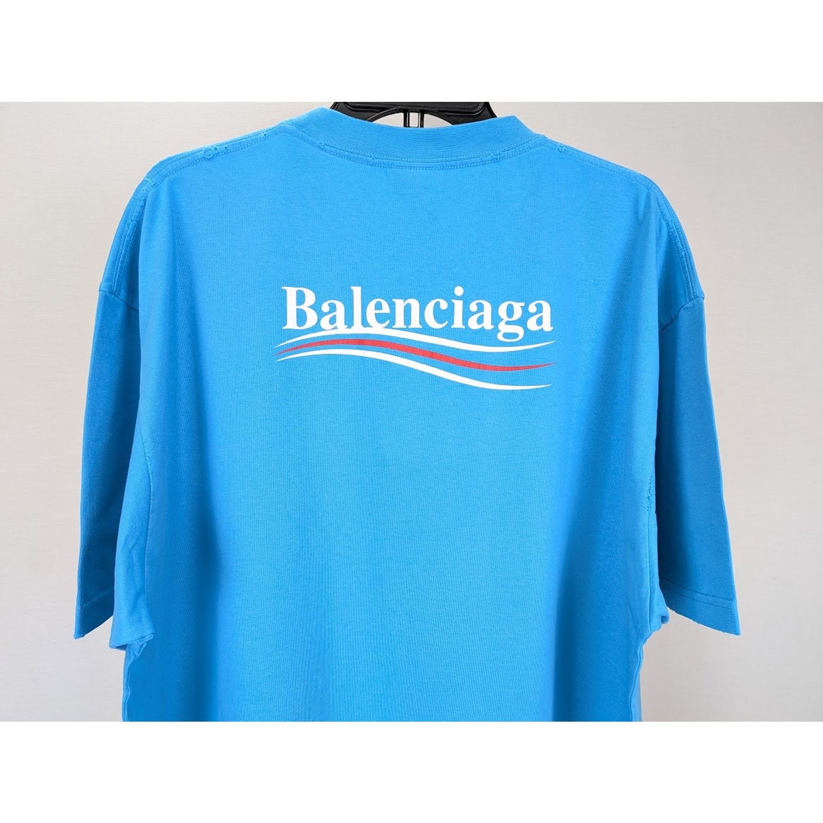 Balenciaga o1rshd1 Q:2 / Political Logo Large Fit T-Shirt Size US M / EU 48-50 / 2 - 10 Thumbnail