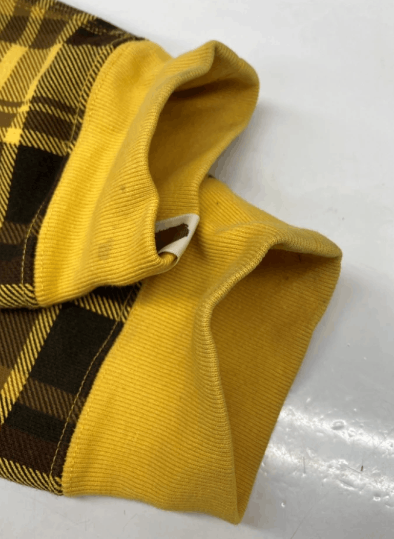Bape Y2K Bape Yellow Black Plaid Zip Hoodie M Size US M / EU 48-50 / 2 - 9 Thumbnail