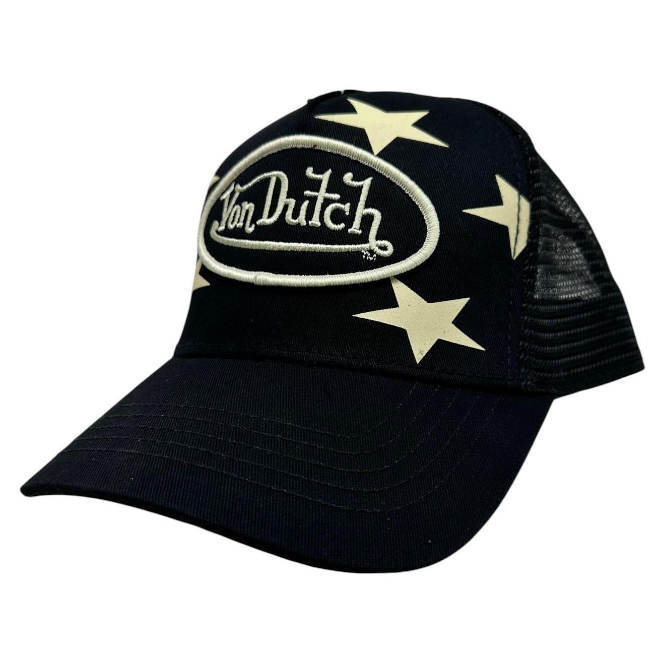 Von Dutch Von Dutch Trucker Hat Black and Cream Americana Snapback Size ONE SIZE - 1 Thumbnail