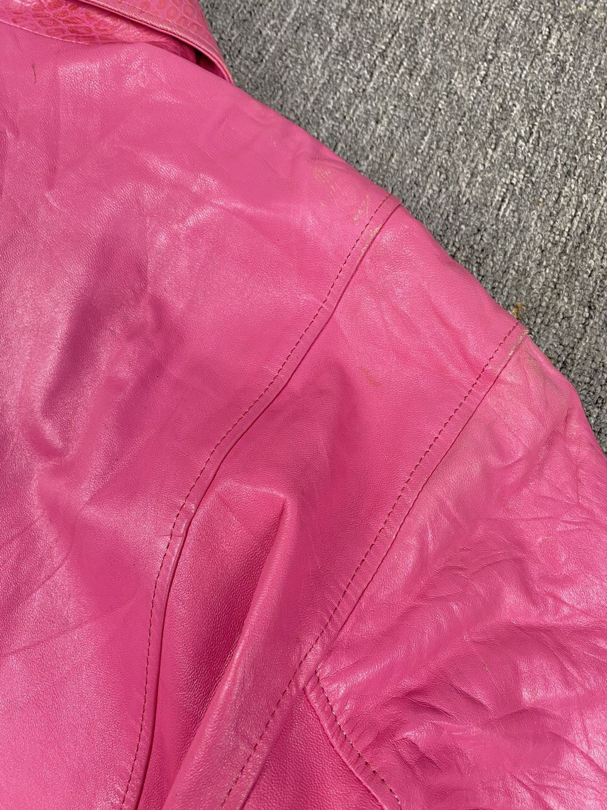 Japanese Brand × Leather × Vintage Lanerossi Sport Leather Jacket Size XXL / US 16-18 / IT 52-54 - 15 Thumbnail