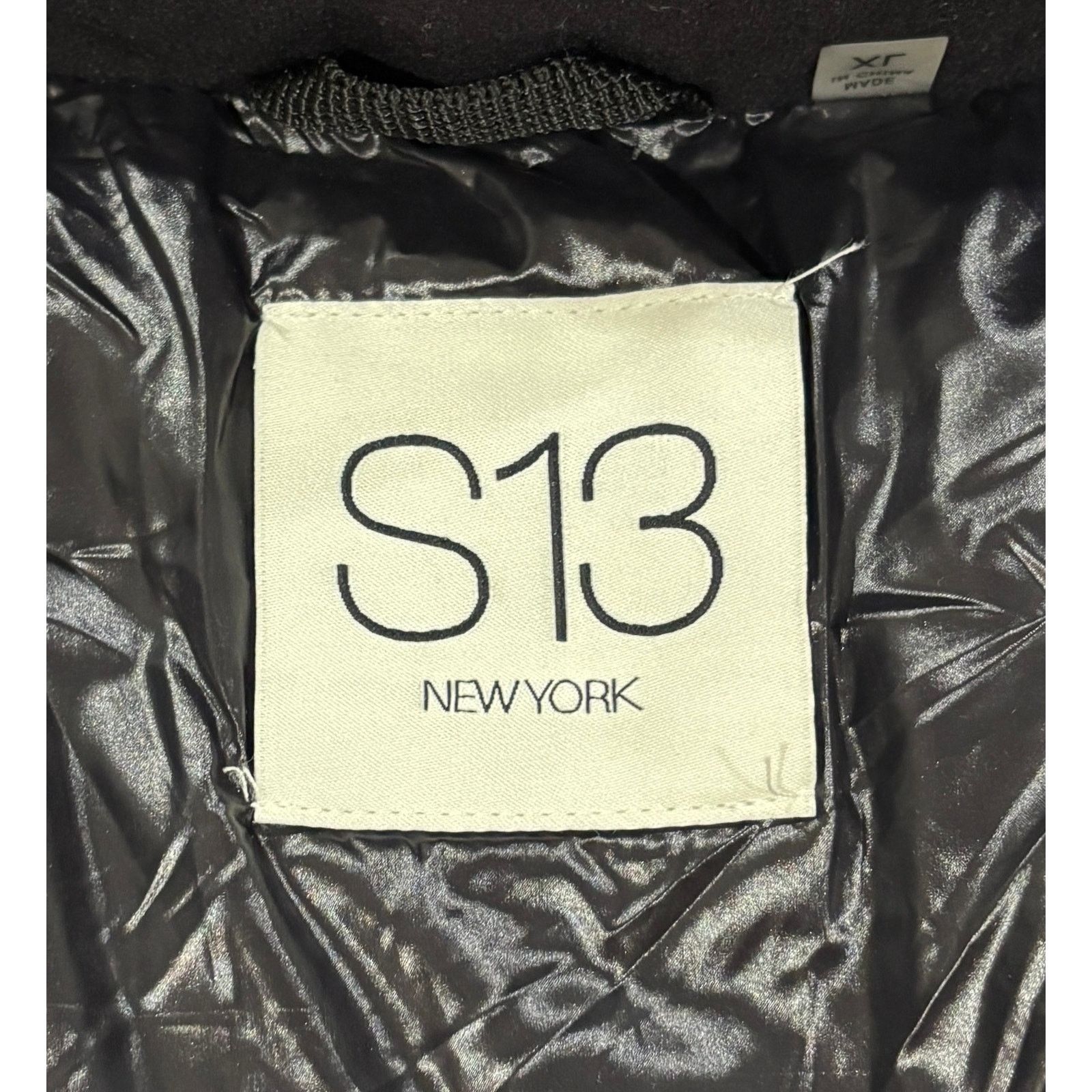 Other *R39 S13 Men's Faux Fur Lined Hoodie Puffer Jacket Navy XL Size US XL / EU 56 / 4 - 11 Thumbnail