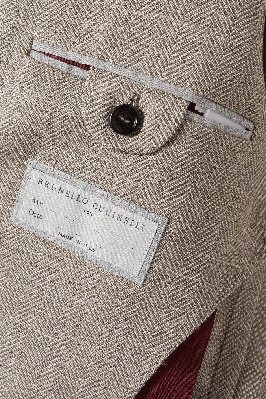 Brunello Cucinelli o1w1db10126 Deconstructed Cavallo Blazer in Light Brown Size US XL / EU 56 / 4 - 5 Thumbnail