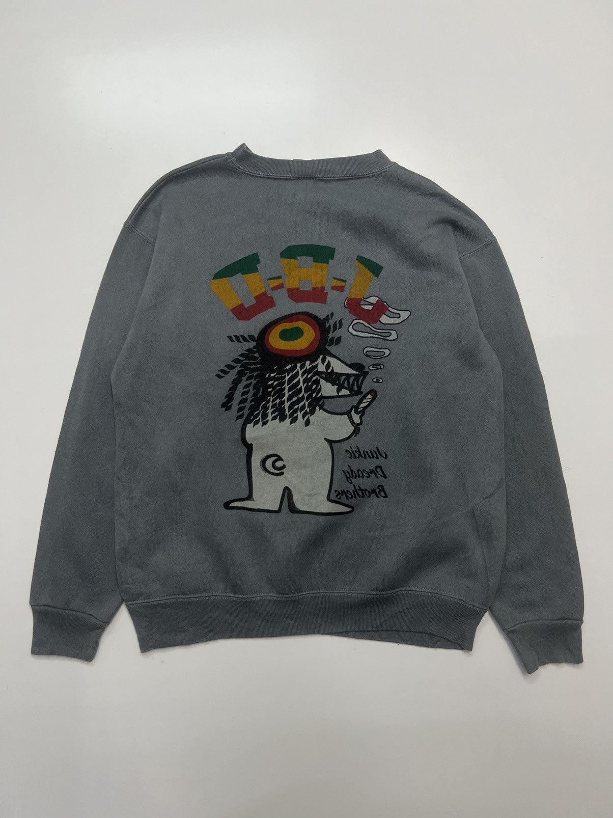Vintage Vintage 90s Junkie Dready Brothers Sweatshirt Size US L / EU 52-54 / 3 - 3 Thumbnail