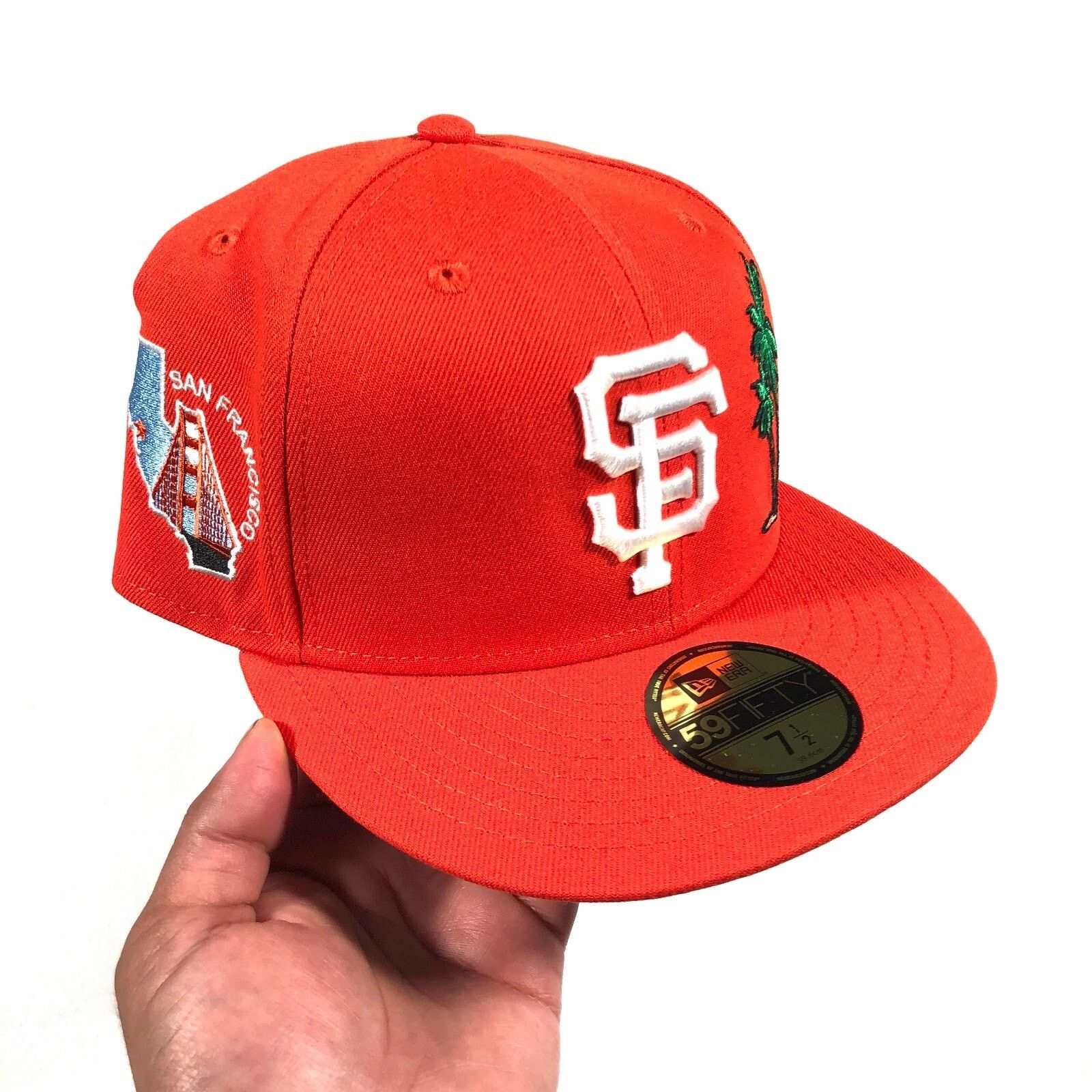New Era San Francisco Giants Orange Palm Tree Sushi Hat Size 7 1/2 Size ONE SIZE - 1 Thumbnail