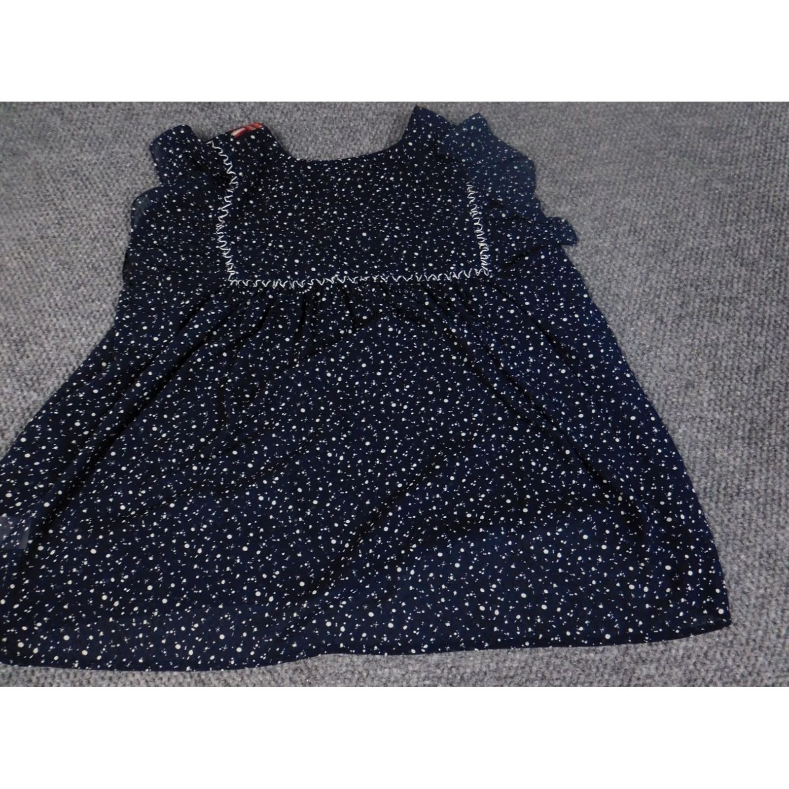 Vintage Maette Blouse Women L Blue Crew Neck Sleeveless Pullover Casual Cotton Rayon Floral Stretch Basic Casual Sleeve Regular Size L / US 10 / IT 46 - 7 Thumbnail