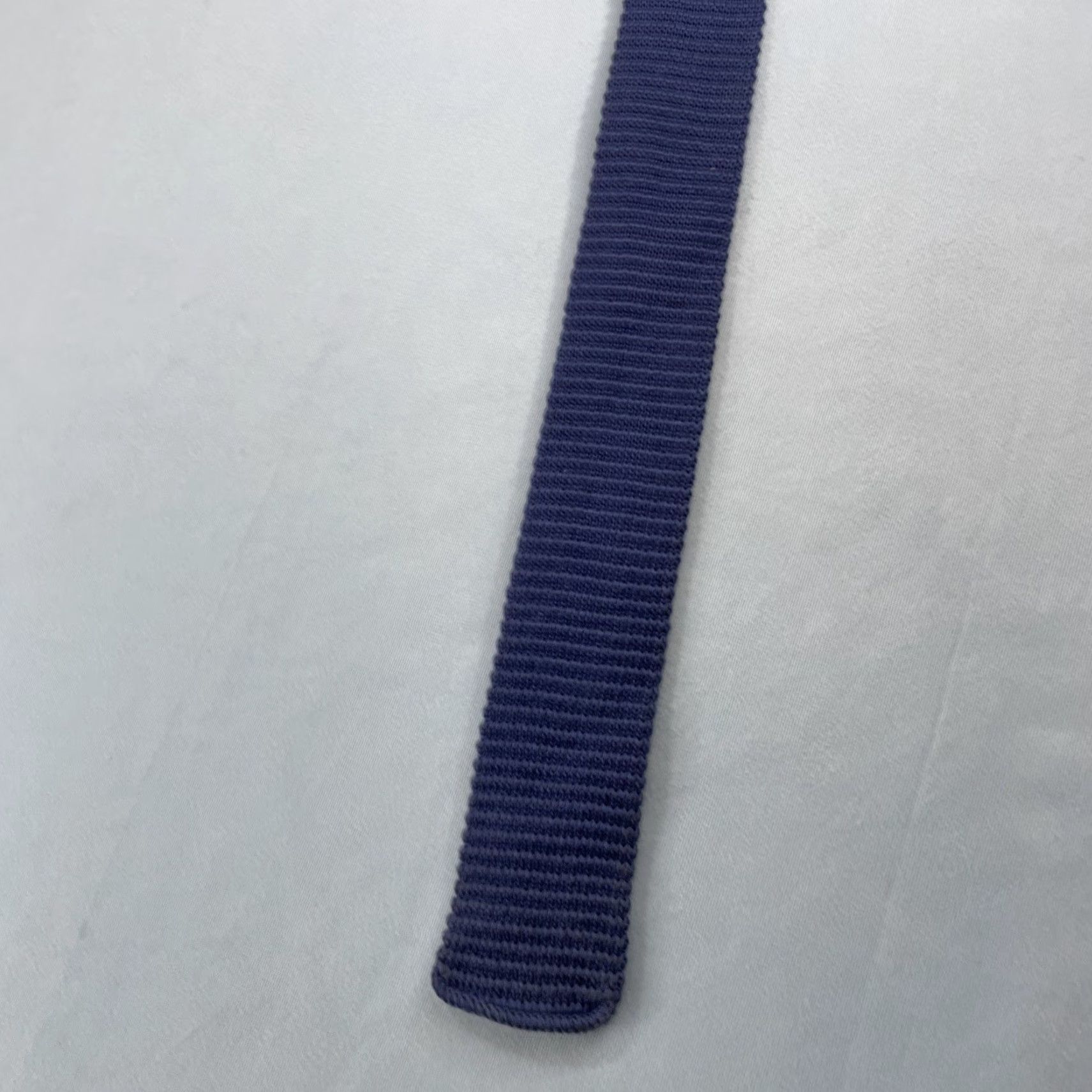 Vintage VINTAGE Cottonit Rooster Macy's Mens Store Knit Tie Blue 2x48 Square End Necktie Skinny Tie, 1960s, Vintage, Classic, Men's Tie Size ONE SIZE - 7 Thumbnail