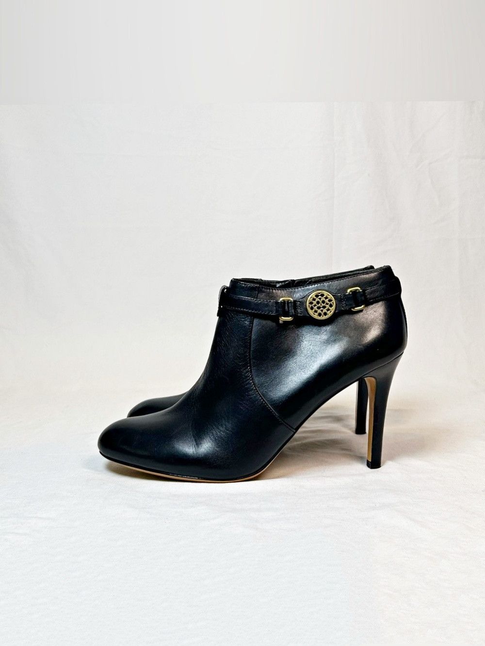 Coach Coach Salene II Black Leather Stiletto Booties Ankle Boots Size US 8.5 / IT 38.5 - 4 Thumbnail
