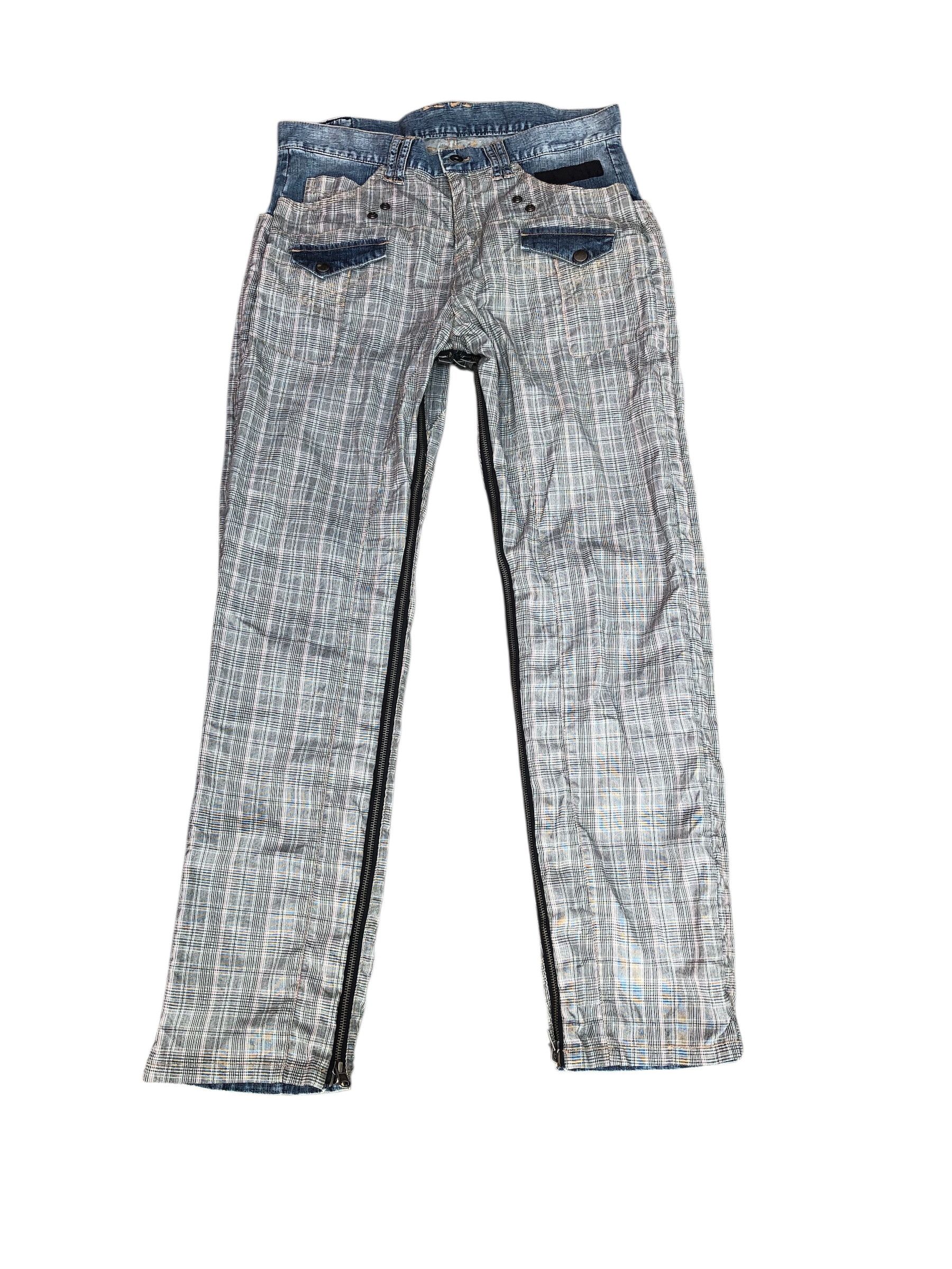 PPFM Very Rare PPFM Anarchy Denim Eastern Rock Design 2 in 1 Size US 33 - 2 Thumbnail