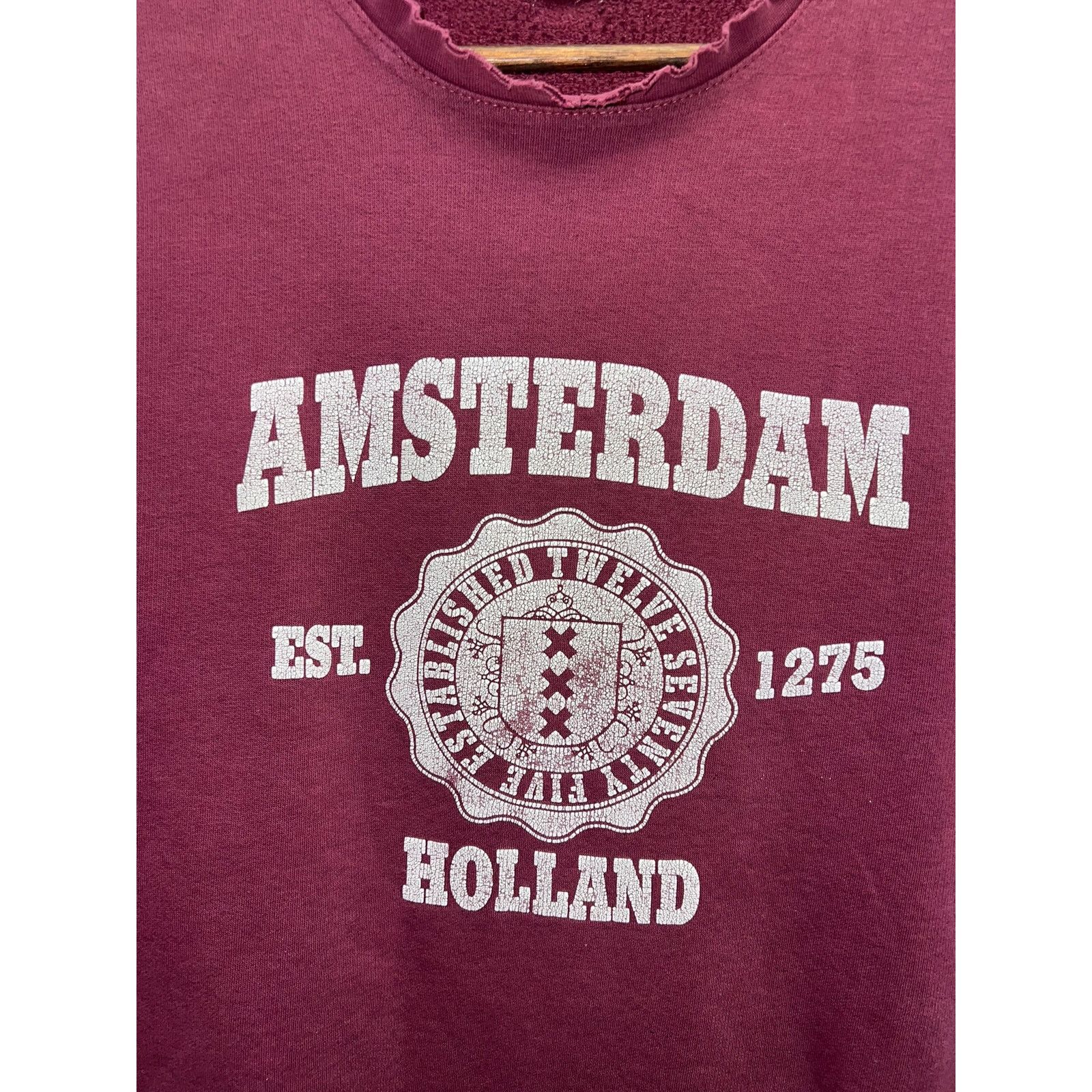 Vintage Vintage Amsterdam Sweatshirt Holland Crewneck Worn 90s Large Size US L / EU 52-54 / 3 - 2 Thumbnail