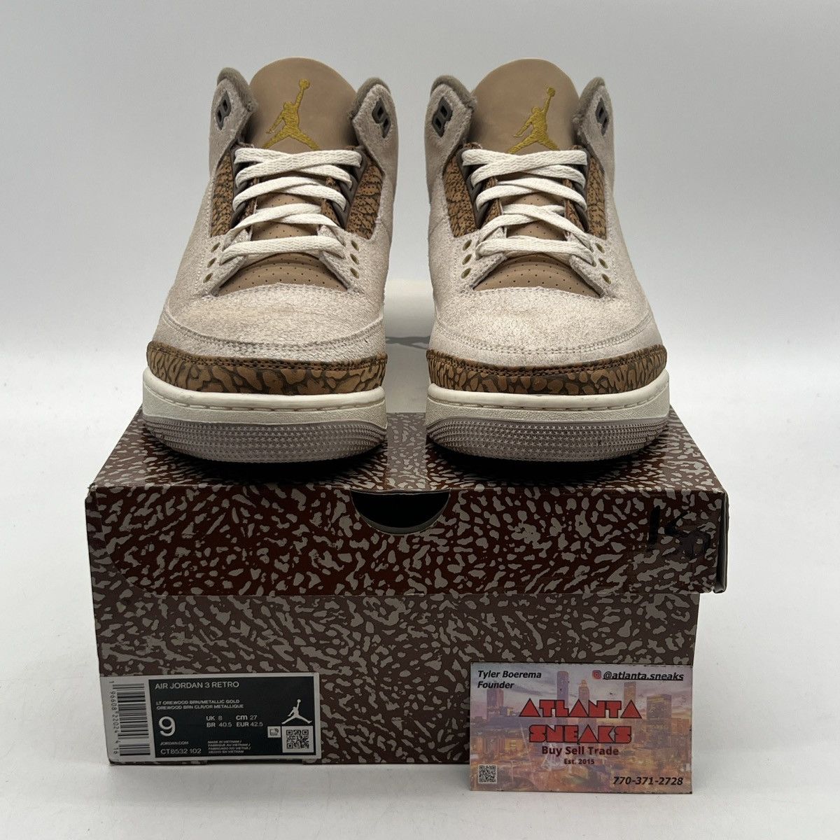 Jordan Brand Air Jordan 3 palomino Size US 9 / EU 42 - 2 Thumbnail