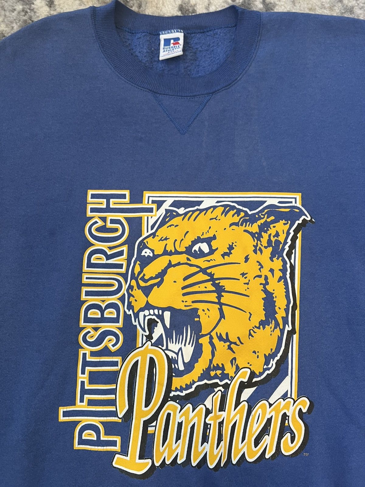 Russell Athletic Pittsburgh Panthers Russell Athletic vintage crewneck Size US XXL / EU 58 / 5 - 2 Thumbnail