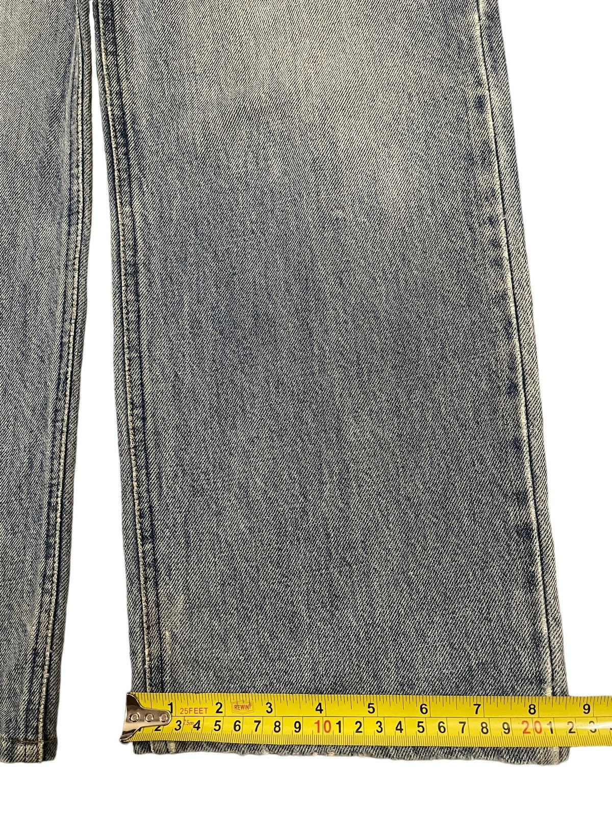 Lee Vintage 90s Lee Riders Blue Wash Distress Baggy Jeans Size US 27 - 15 Thumbnail