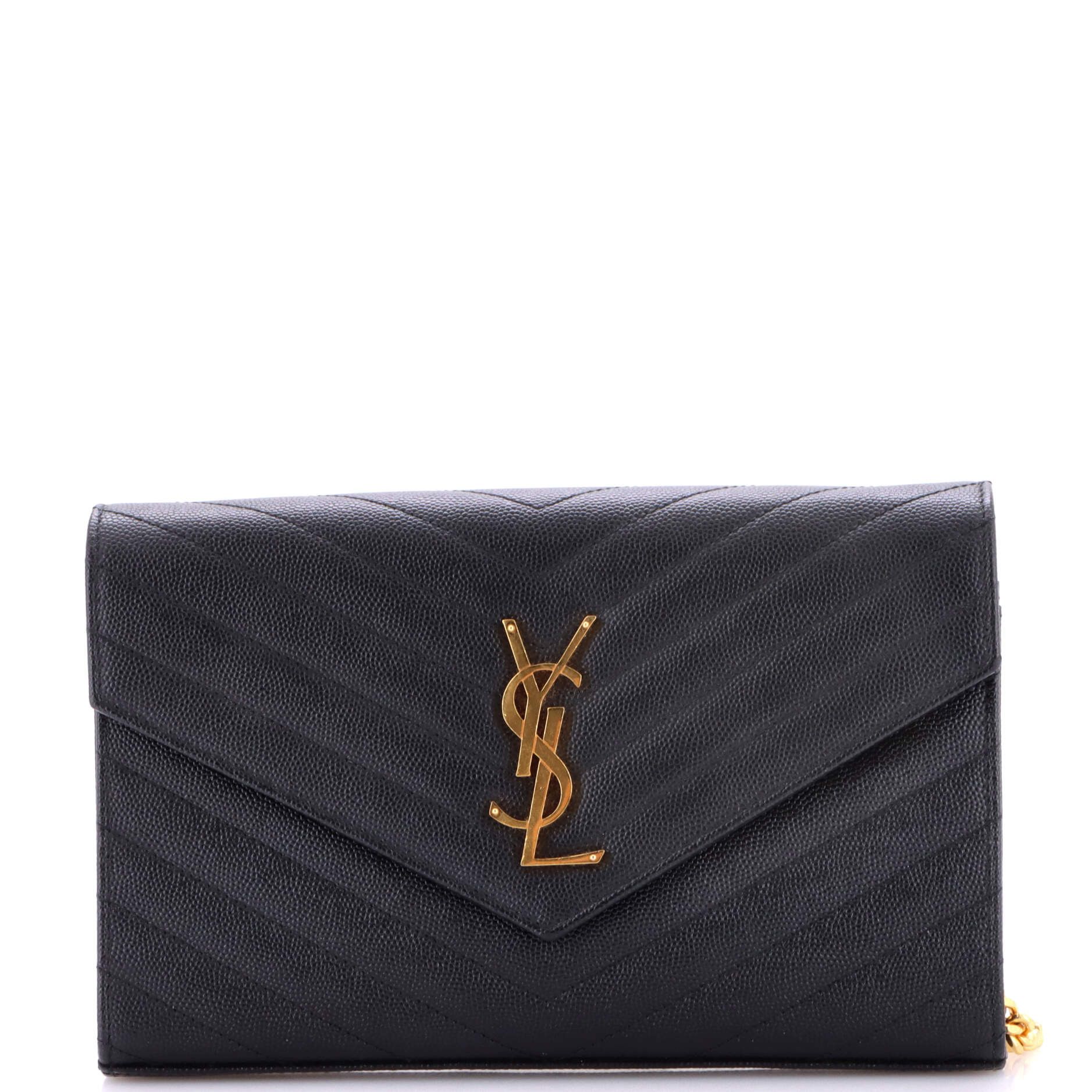 Saint Laurent Paris Classic Monogram Wallet on Chain Size ONE SIZE - 1 Thumbnail