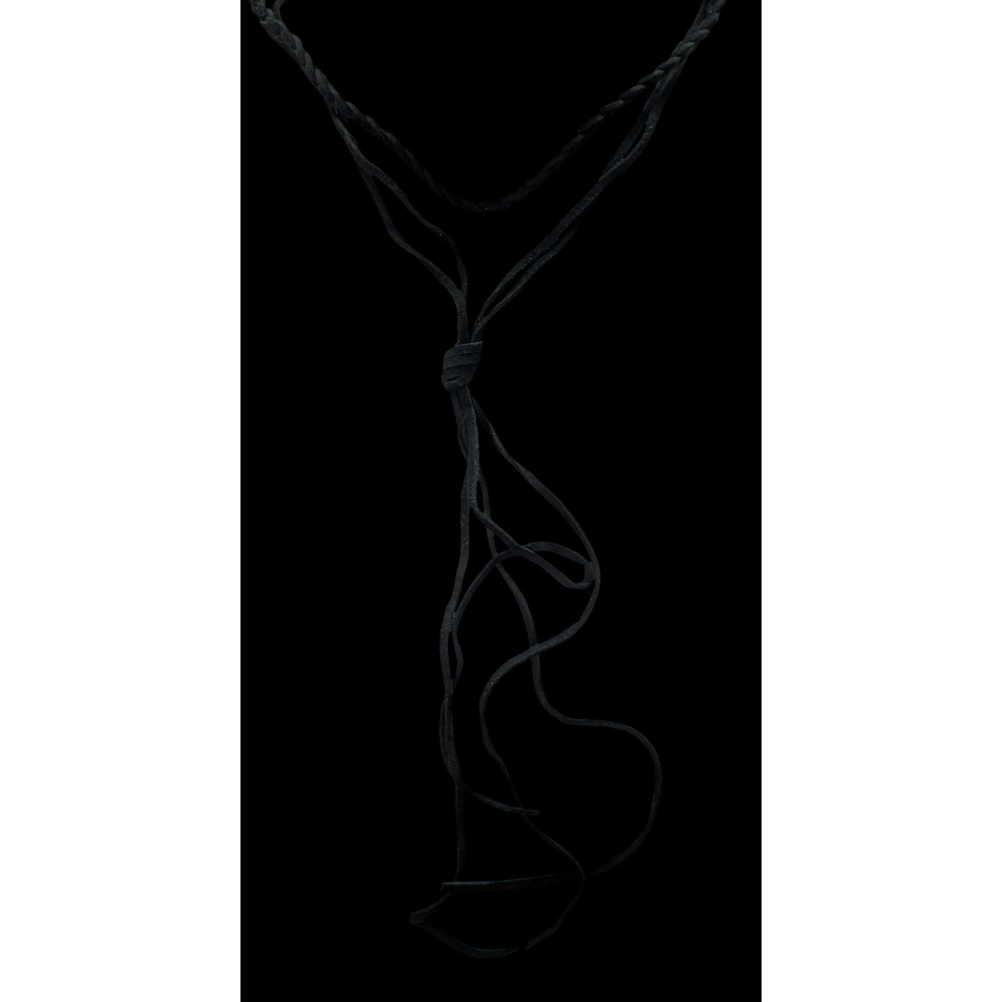 Other Gothic Festival Black Braided Faux Suede Choker Necklace Wit Size ONE SIZE - 4 Thumbnail
