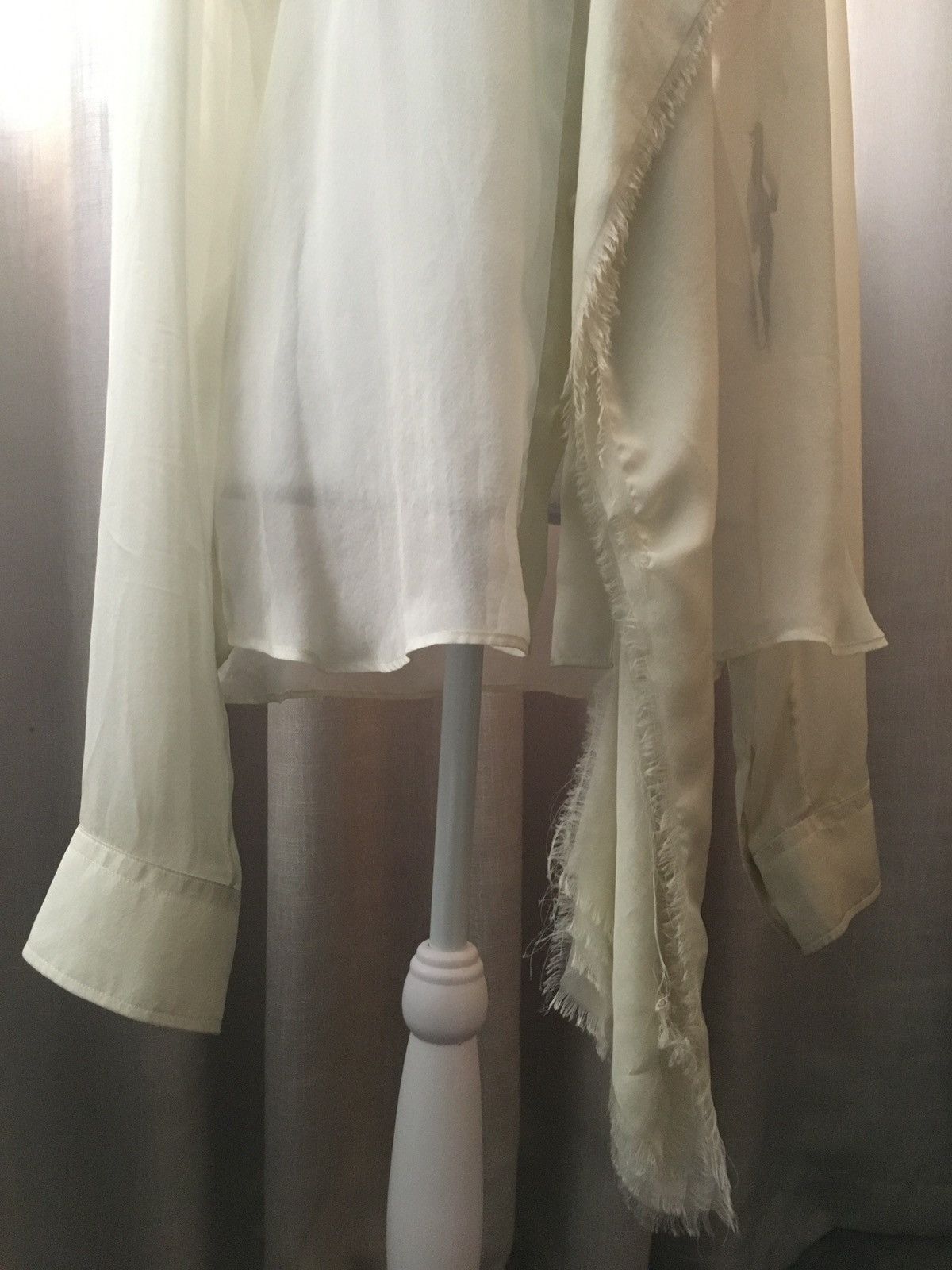 Ann Demeulemeester Ann Demeulemeester Bjarn Silk Ruffled Shirt Size US M / EU 48-50 / 2 - 2 Thumbnail