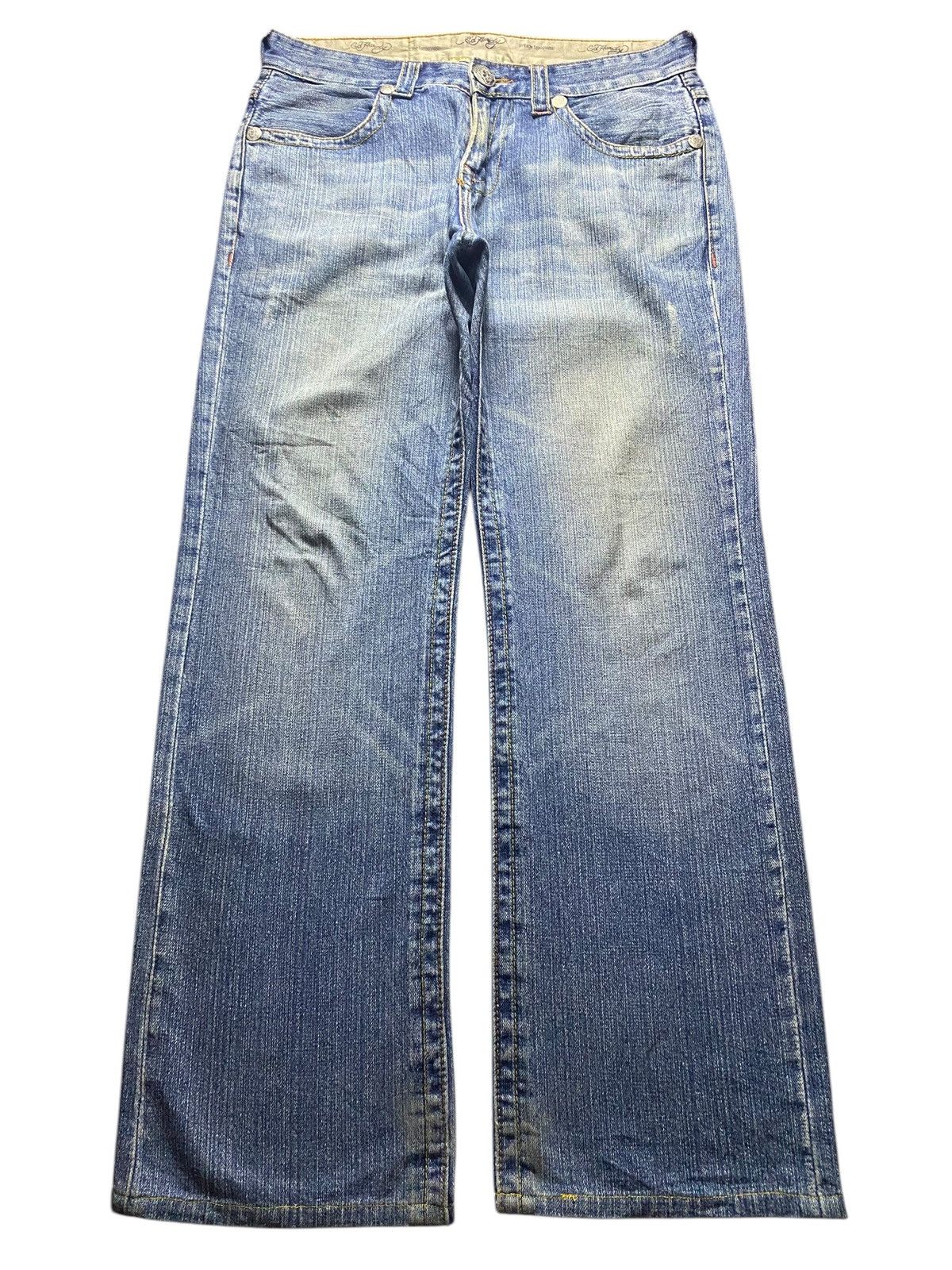 Christian Audigier Vintage Tatto Wear Ed Hardy Tiger Jeans Size US 33 - 1 Thumbnail