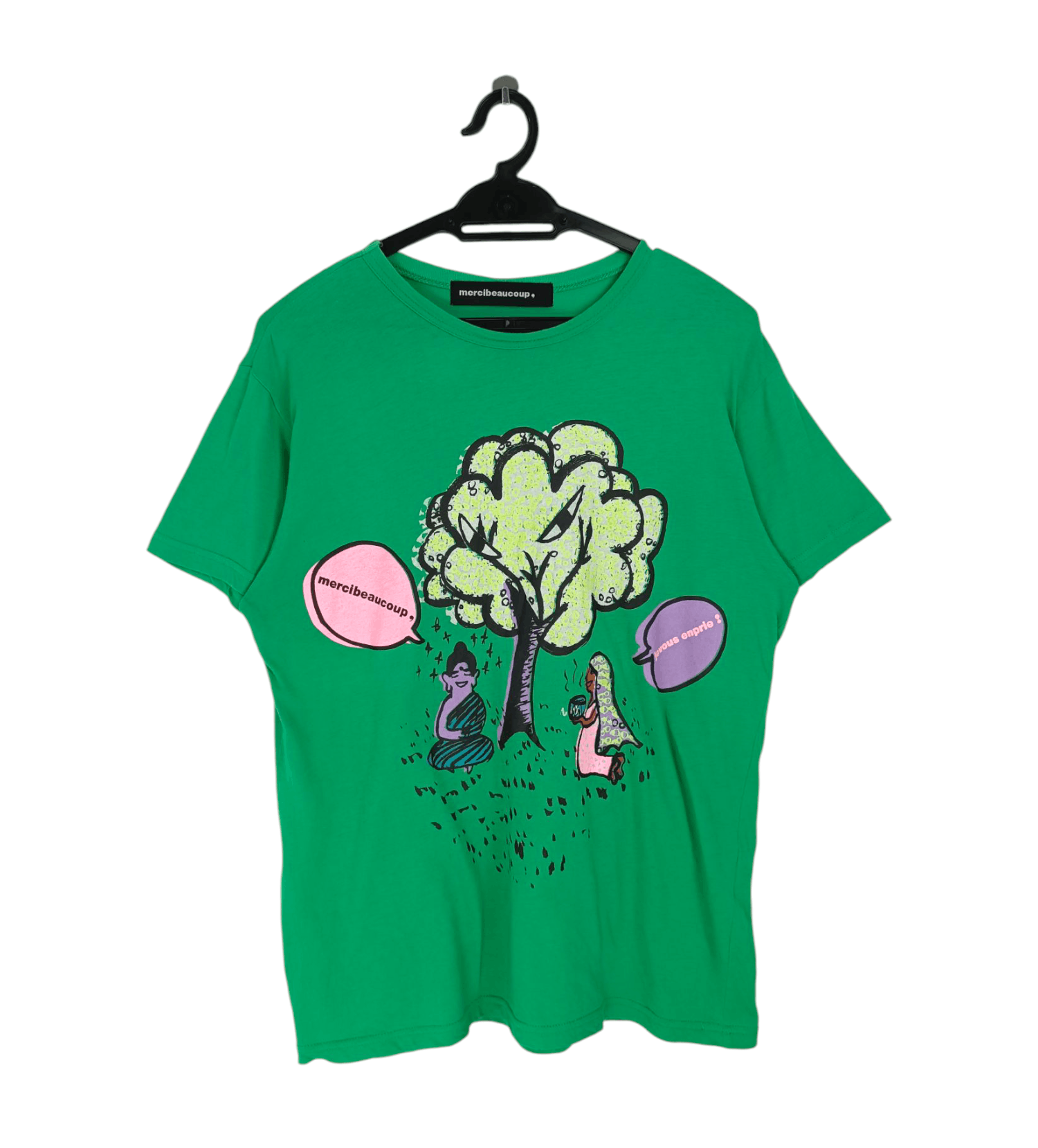VINTAGE MERCIBEAUCOUP ISSEY MIYAKE GRAPHIC TREE TEE