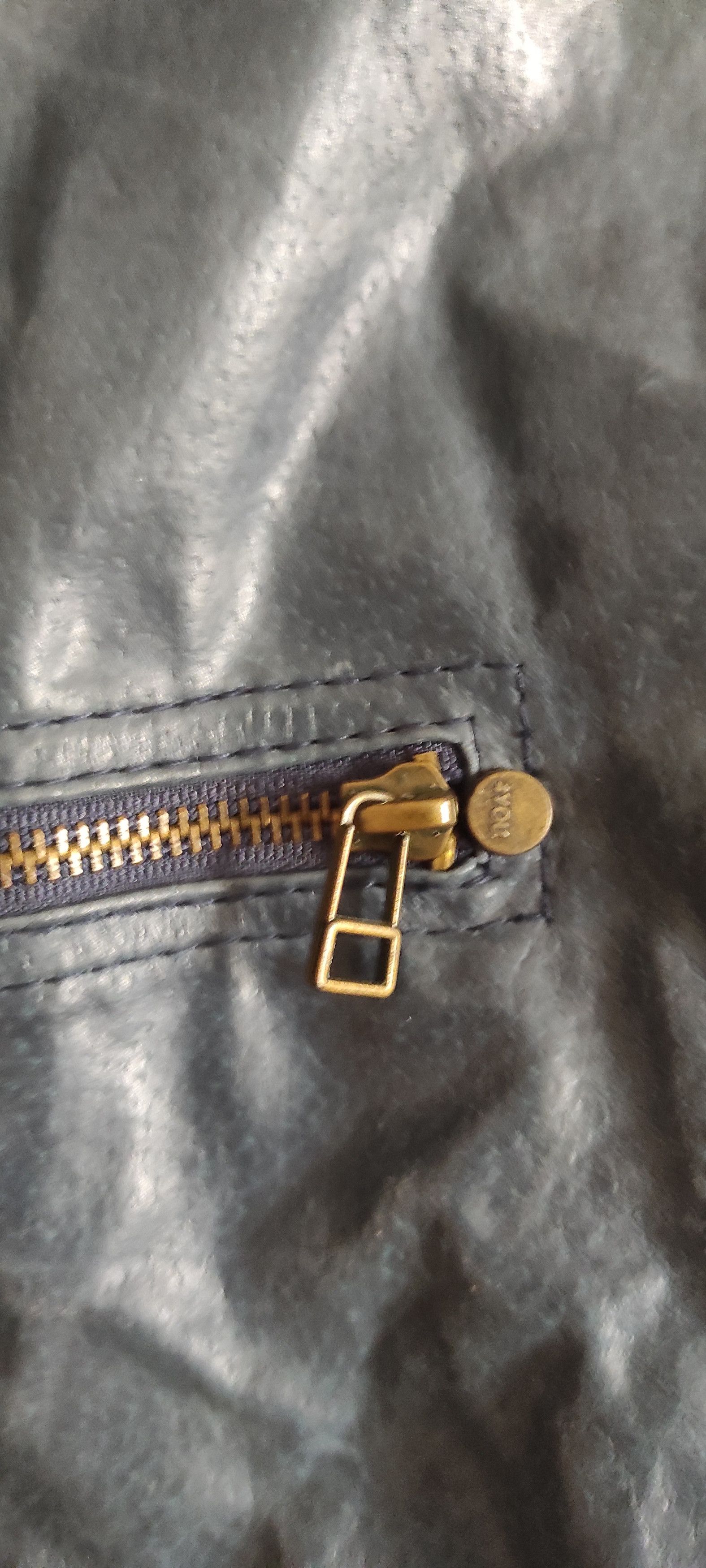 Other 4You Mens Leather Biker Classic Bomber Blue Jacket Size L Size US L / EU 52-54 / 3 - 4 Thumbnail