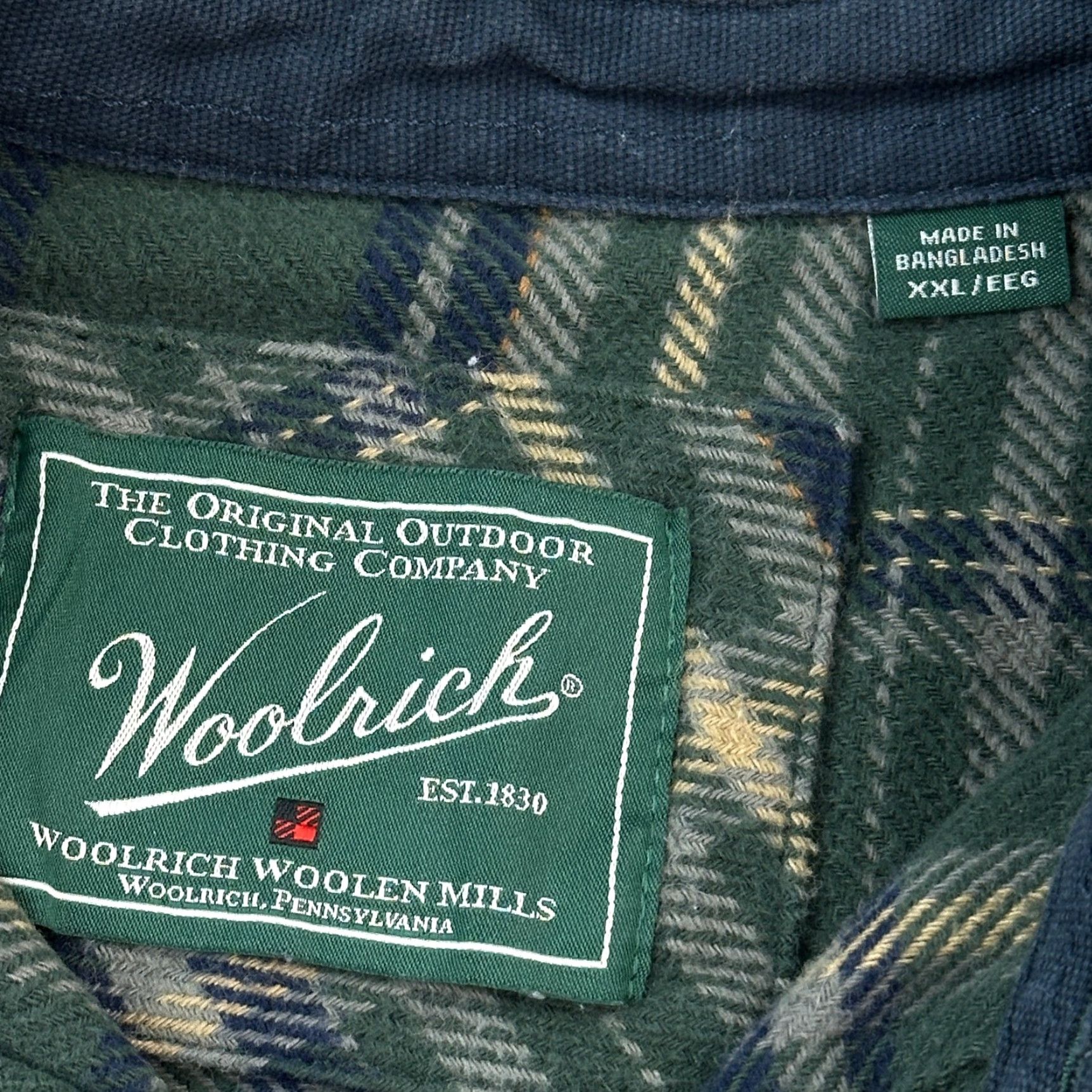 Vintage Woolrich Brawny Shirt Mens 2XL Green Plaid Heavyweights Pockets Workwear Shacket Size US XXL / EU 58 / 5 - 7 Thumbnail