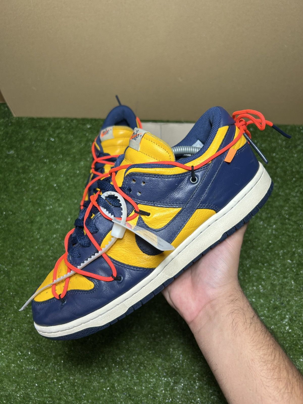 Nike × Off-White Nike dunk low Offwhite University Red Size US 11 / EU 44 - 2 Thumbnail