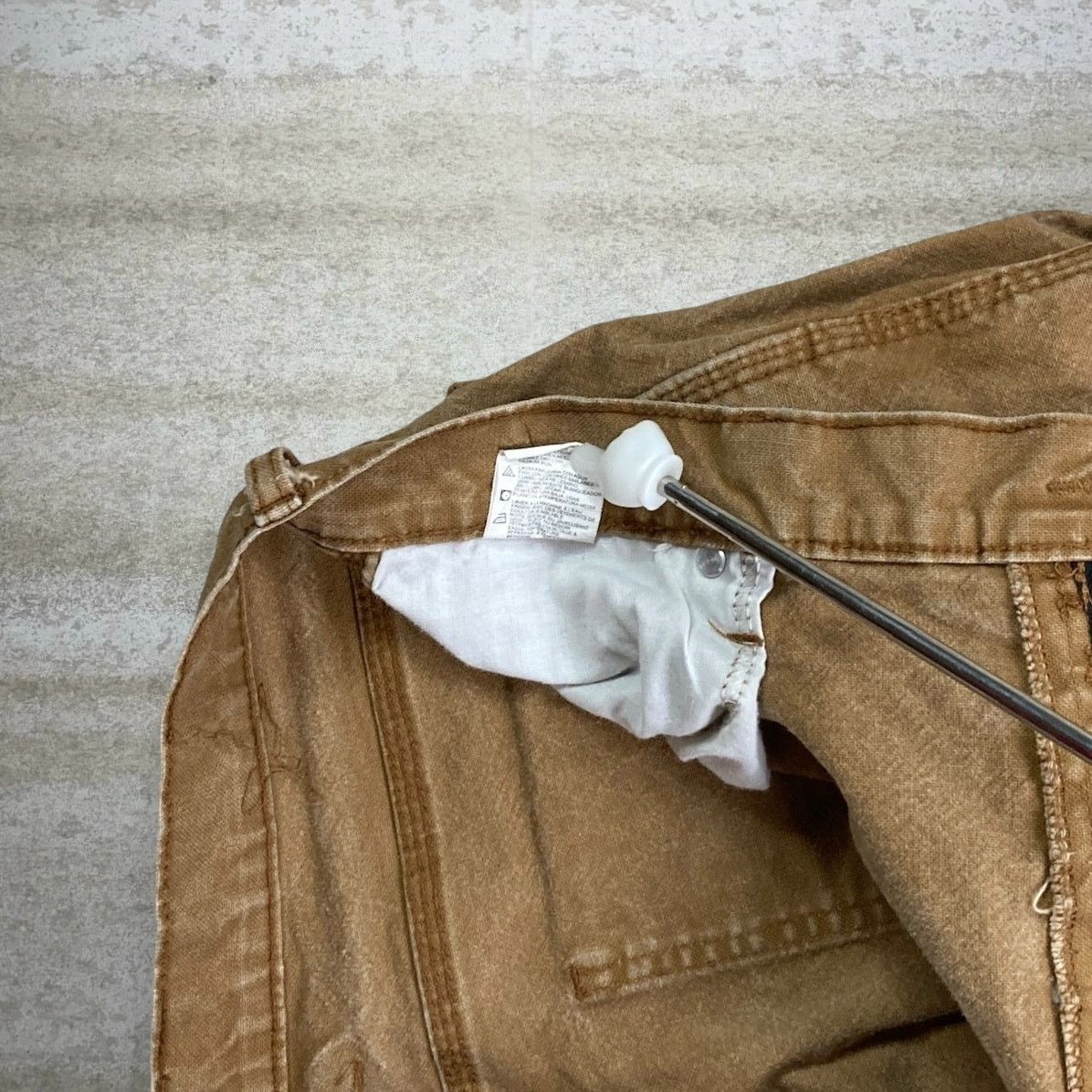 Dickies Vintage 90s Dickies Carpenter Pants 36x30 Straight Leg Tan Size US 36 / EU 52 - 5 Thumbnail