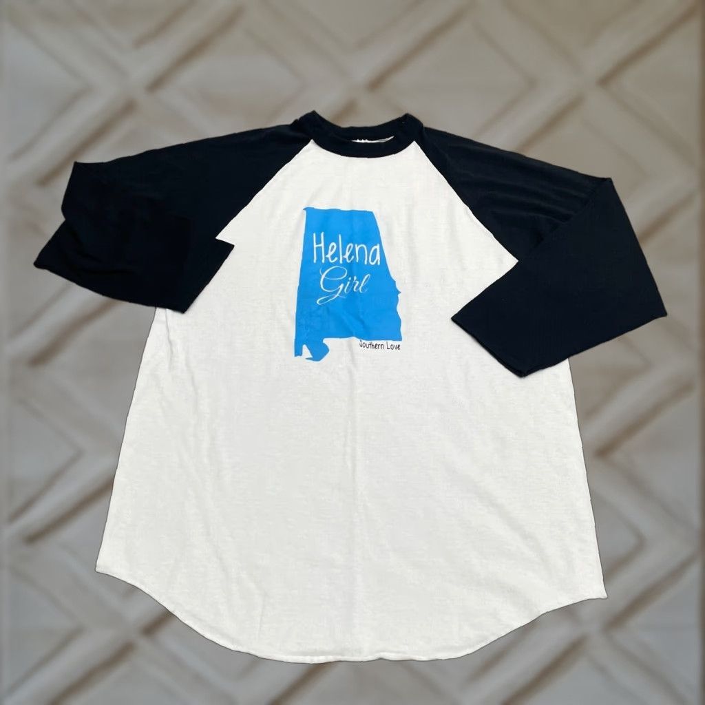 Augusta Sportswear Augusta Sportswear T-Shirt Unisex Adults Medium White Black Raglan 3/4 Sleeve Casual Size US M / EU 48-50 / 2 - 1 Thumbnail
