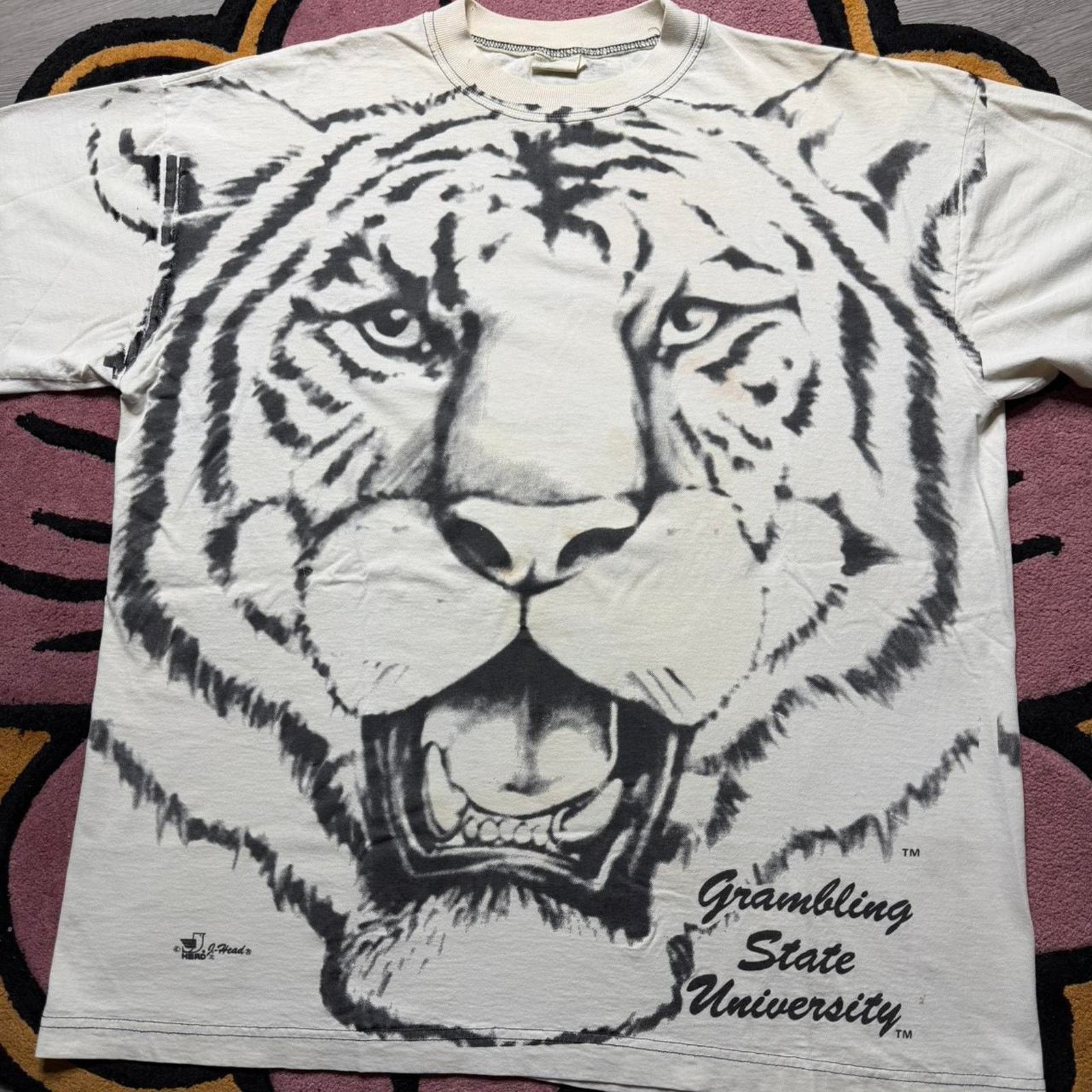 NCAA × Vintage Vintage Grambling State University Tiger AOP HBCU T-shirt Size US XL / EU 56 / 4 - 2 Thumbnail