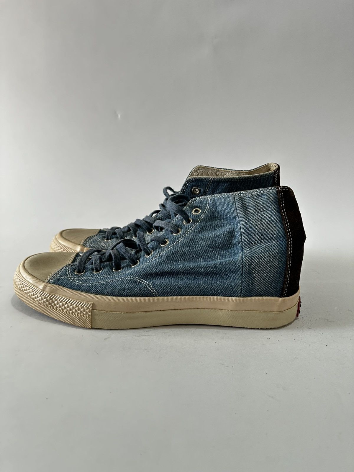 Visvim Visvim Skagway blue denim high top sneakers size 9 us Size US 9 / EU 42 - 3 Thumbnail