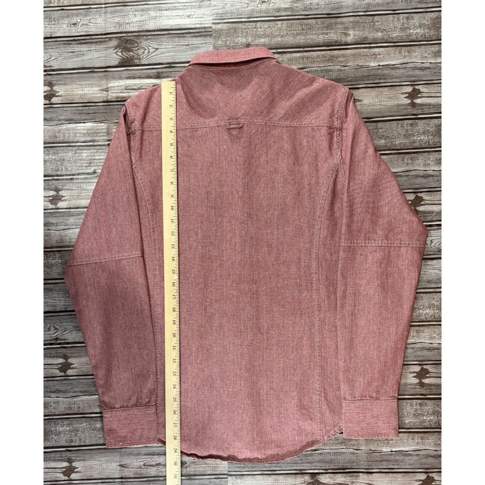 Rag & Bone Rag & Bone The Trail Denim Shirt size L color Red NWOT Size US L / EU 52-54 / 3 - 6 Thumbnail