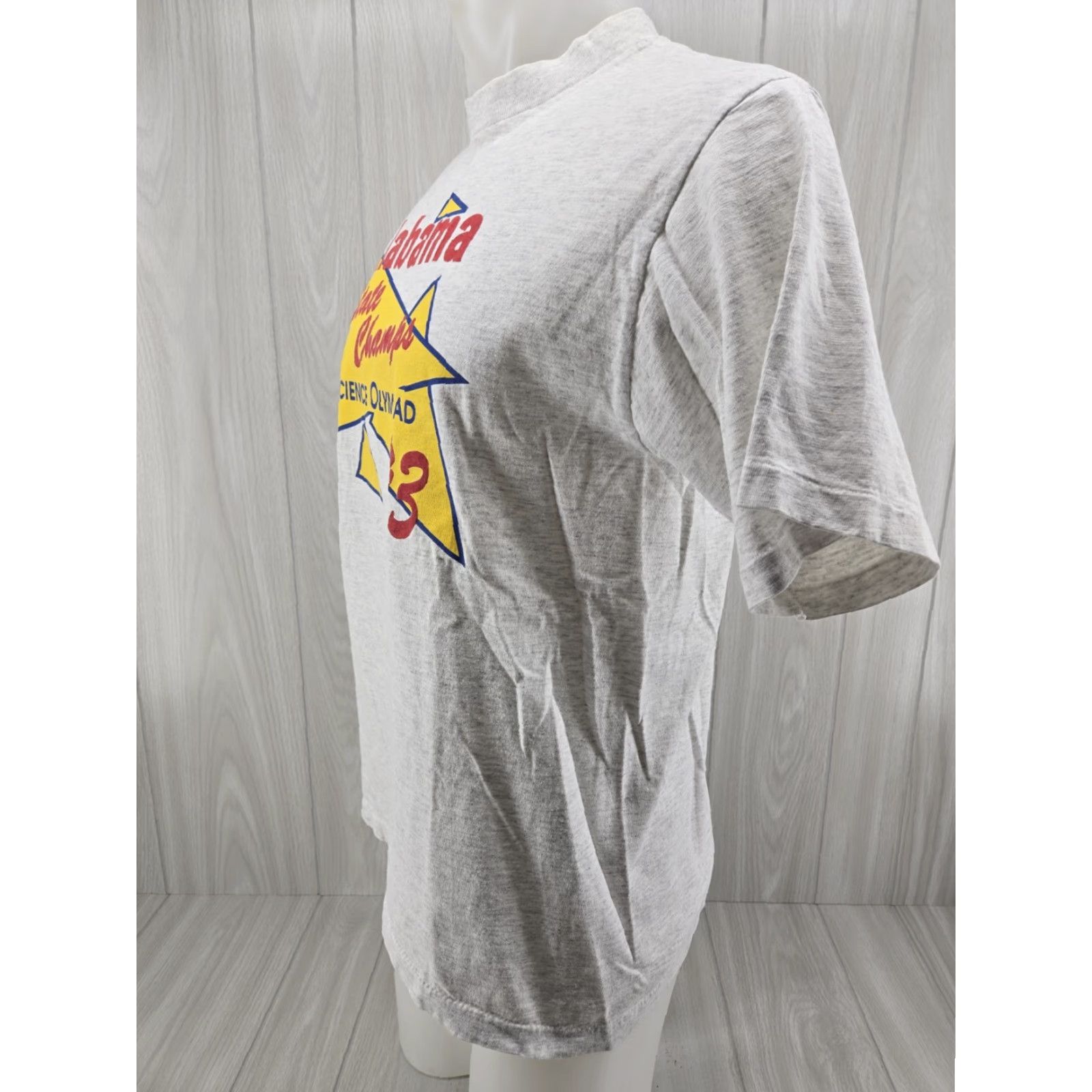 Vintage VINTAGE Alabama State Champs Science Olympiad 1993 Shirt Gray Mens L Skeptic? Size US L / EU 52-54 / 3 - 4 Thumbnail
