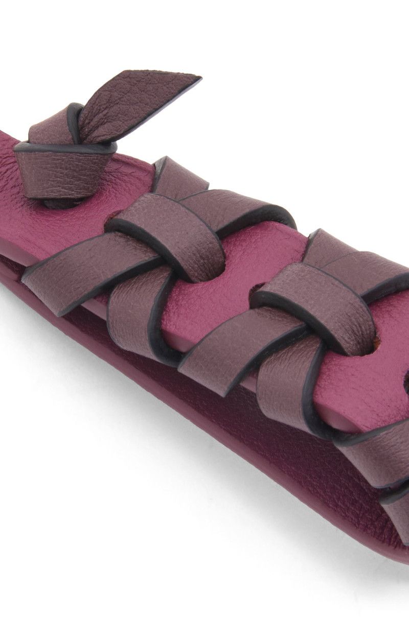 Loewe o1in1g0526 Size: OS / Cross Braided Keyring Classic Calfskin Size ONE SIZE - 3 Thumbnail
