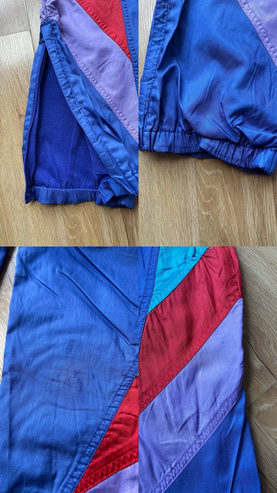 Adidas Vintage 80s Adidas Trefoil Y2K Retro Nylon Track Suit Size US L / EU 52-54 / 3 - 13 Thumbnail