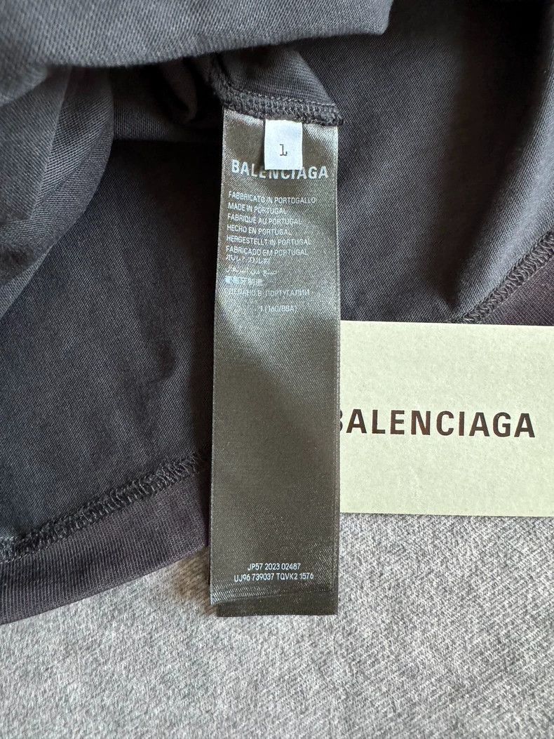 Balenciaga Balenciaga Black and dark gray vintage plain knit T-shirt Size US S / EU 44-46 / 1 - 4 Thumbnail