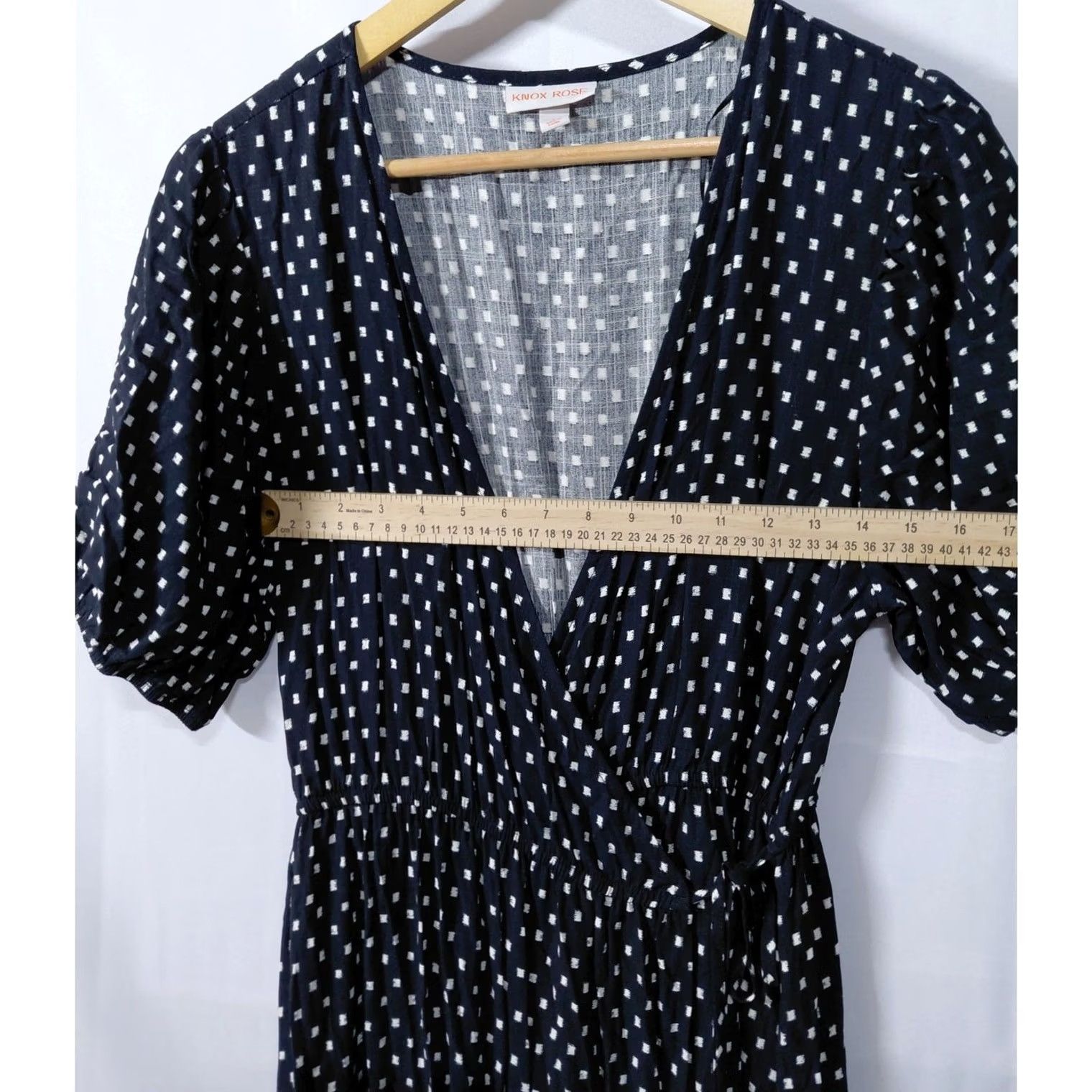 Vintage Knox Rose Black Polka Dot Maxi Dress V-Neck Sleeve Women IP9 Size L / US 10 / IT 46 - 6 Thumbnail