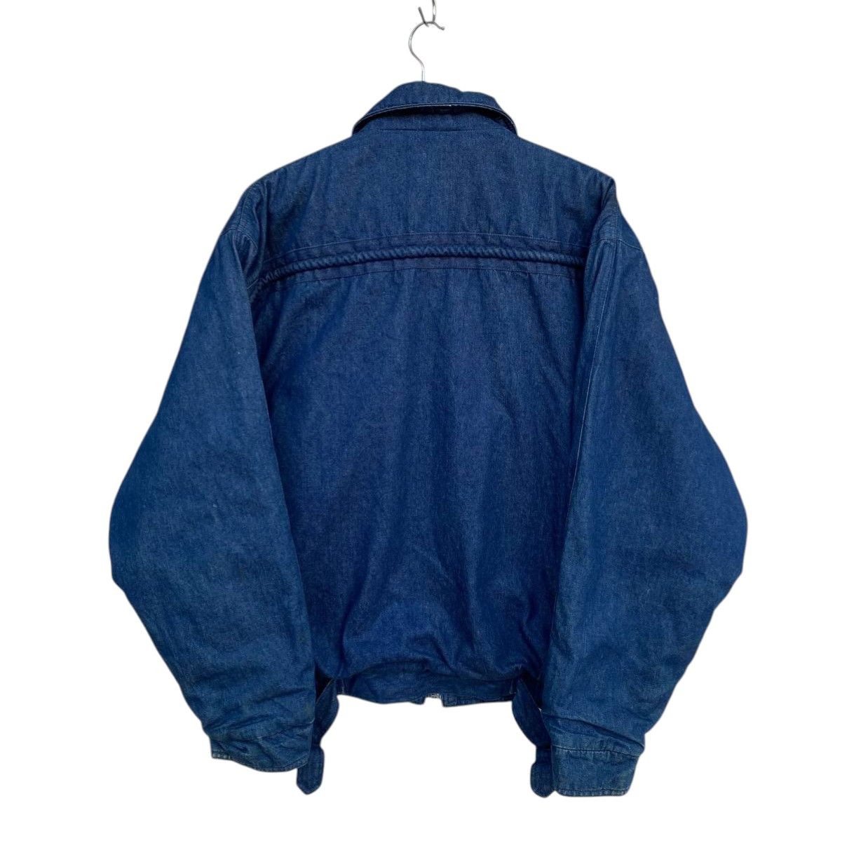 Vintage Vintage 90s Asymmetric Denim Bomber Jacket Like Issey Miyake Size US L / EU 52-54 / 3 - 16 Thumbnail