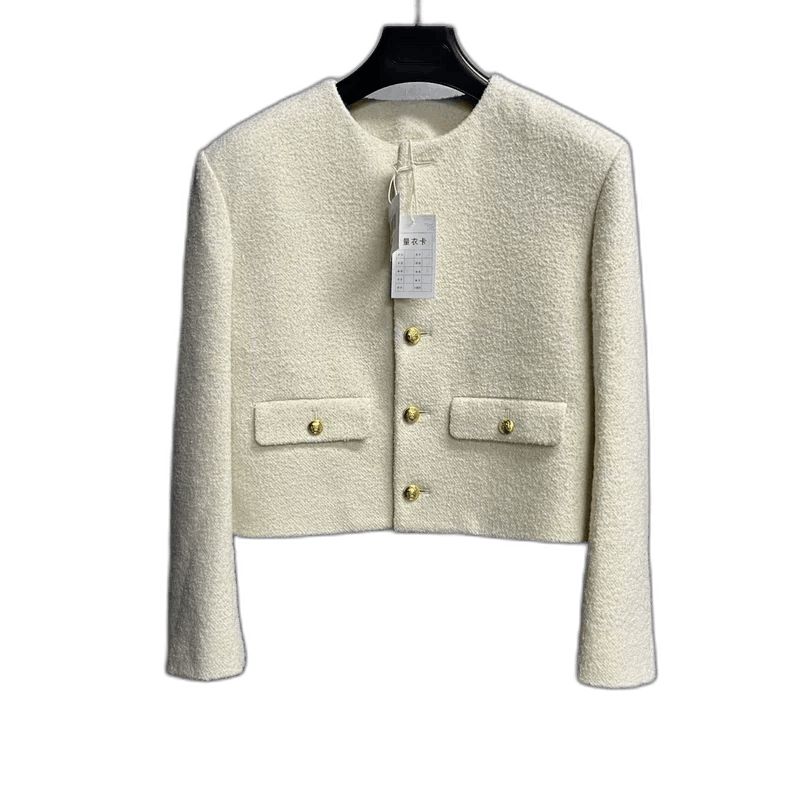Celine Celine White Button Long Sleeve Jacket Size ONE SIZE - 1 Thumbnail