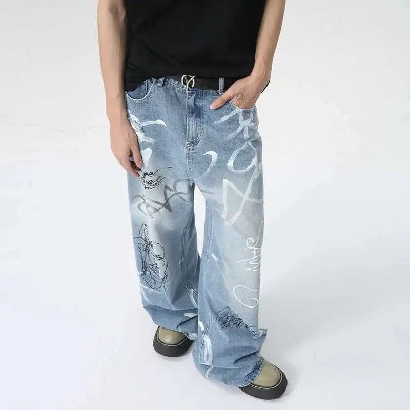 Denime × Jean Wear Graffiti High Street Denim Size US 32 / EU 48 - 5 Thumbnail