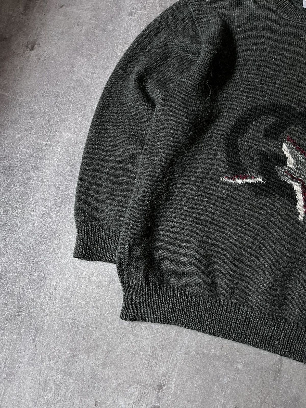 Gucci Gucci 1980s GG Logo Vintage Bird wool sweater green Size US M / EU 48-50 / 2 - 3 Thumbnail