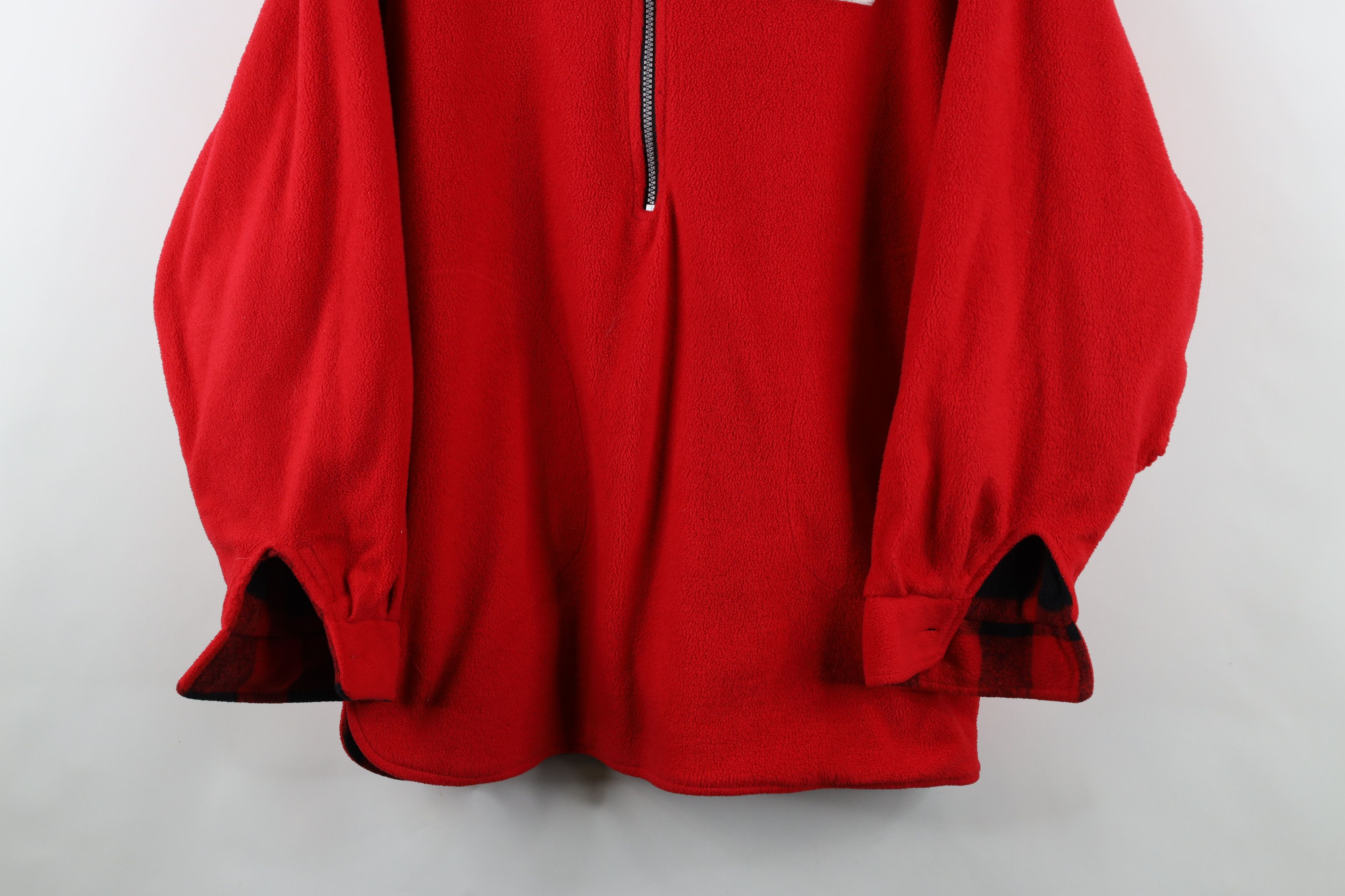 Marlboro × Vintage Vintage 90s Marlboro Spell Out Reversible Fleece Sweater Red Size US XL / EU 56 / 4 - 3 Thumbnail