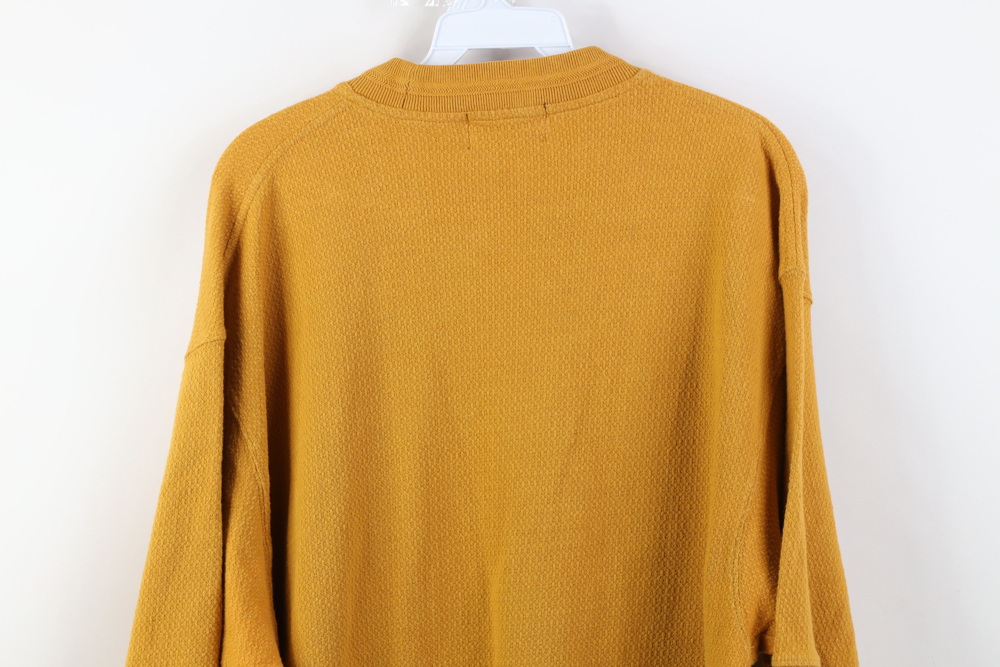 Vintage Vintage 90s Streetwear Thermal Knit Pigment Dye T-Shirt Size US XL / EU 56 / 4 - 10 Thumbnail